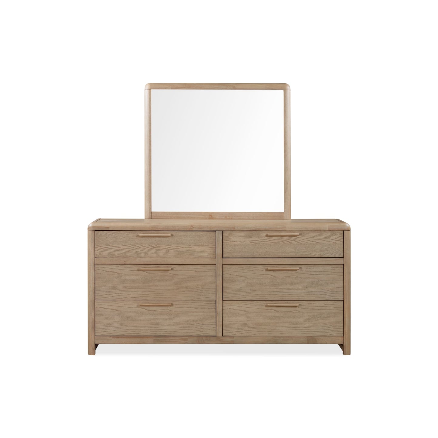 Modus Furano Six Drawer Ash Wood Dresser in Ginger
