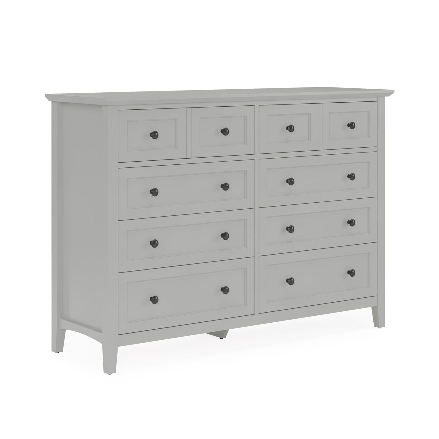 Modus Grace Eight Drawer Dresser in Elephant Gray