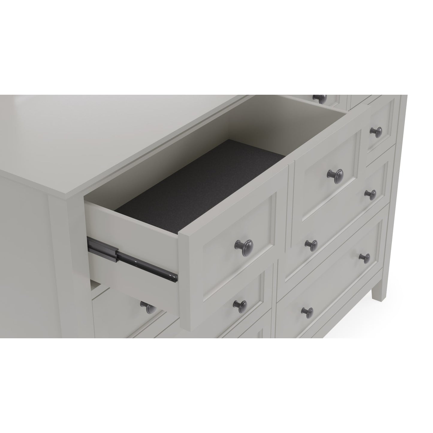 Modus Grace Eight Drawer Dresser in Elephant Gray