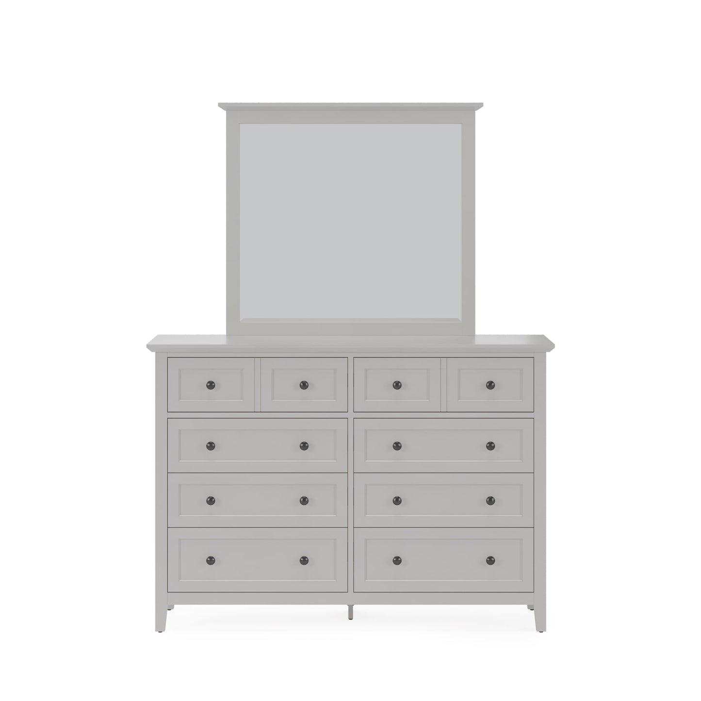 Modus Grace Eight Drawer Dresser in Elephant Gray
