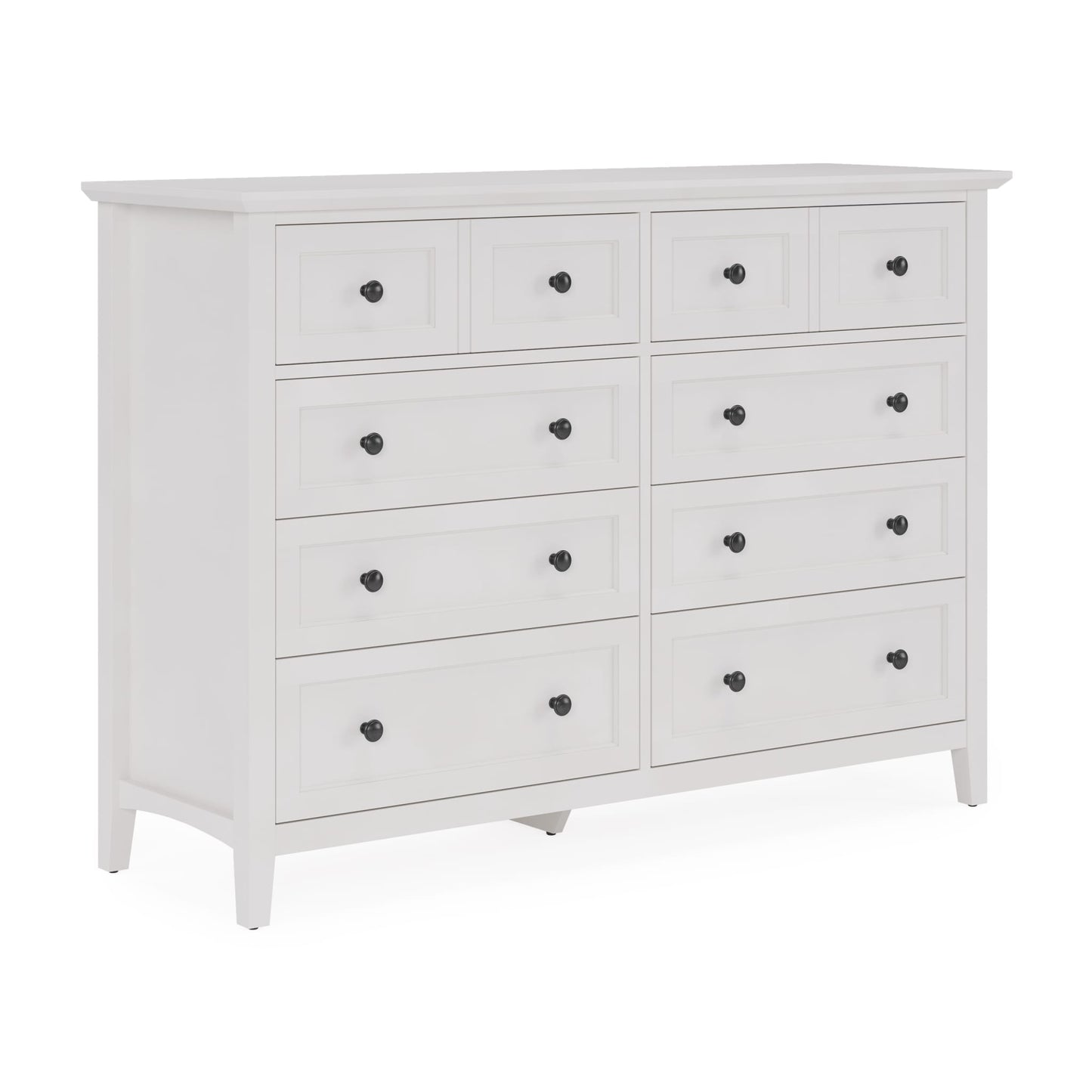 Modus Grace Eight Drawer Dresser in Snowfall White