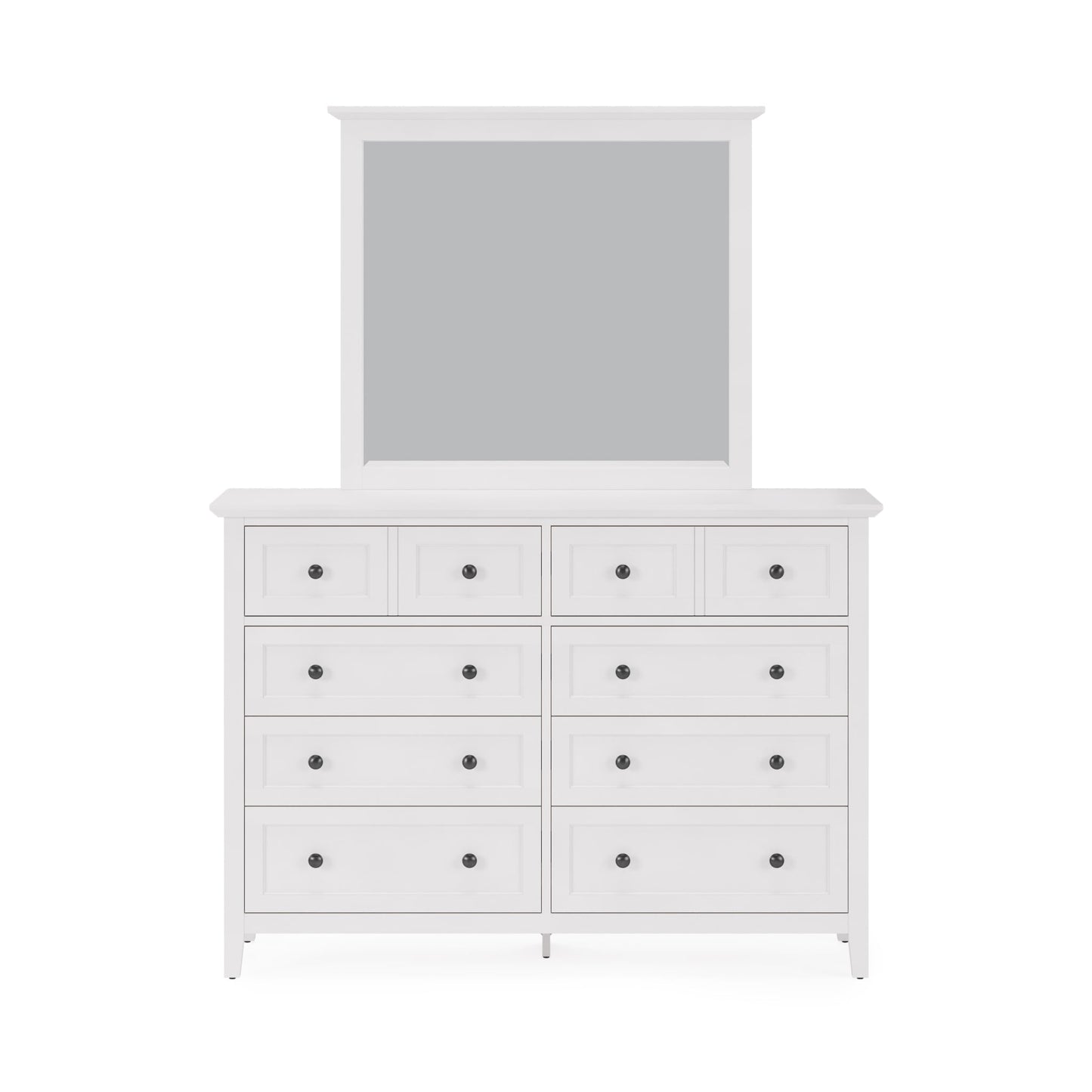 Modus Grace Eight Drawer Dresser in Snowfall White