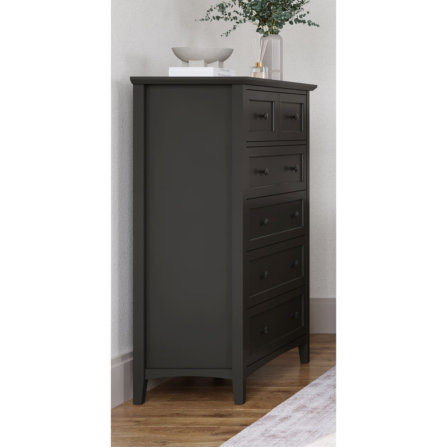 Modus Modus Modus Grace Five Drawer Chest in Raven Black