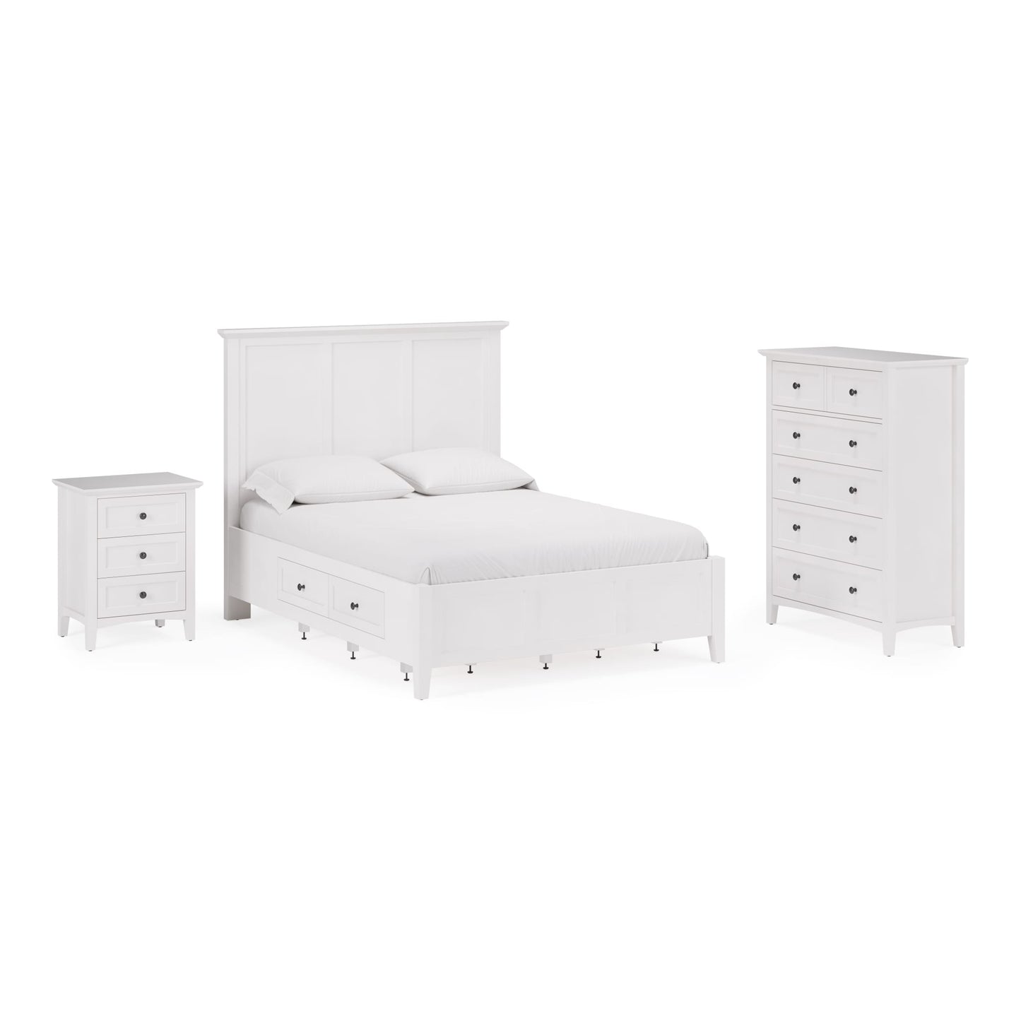 Modus Modus Modus Grace Five Drawer Chest in Snowfall White