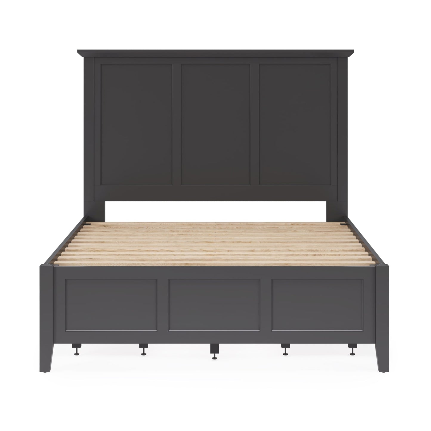 Modus Grace Four Drawer Platform Storage Bed in Raven Black
