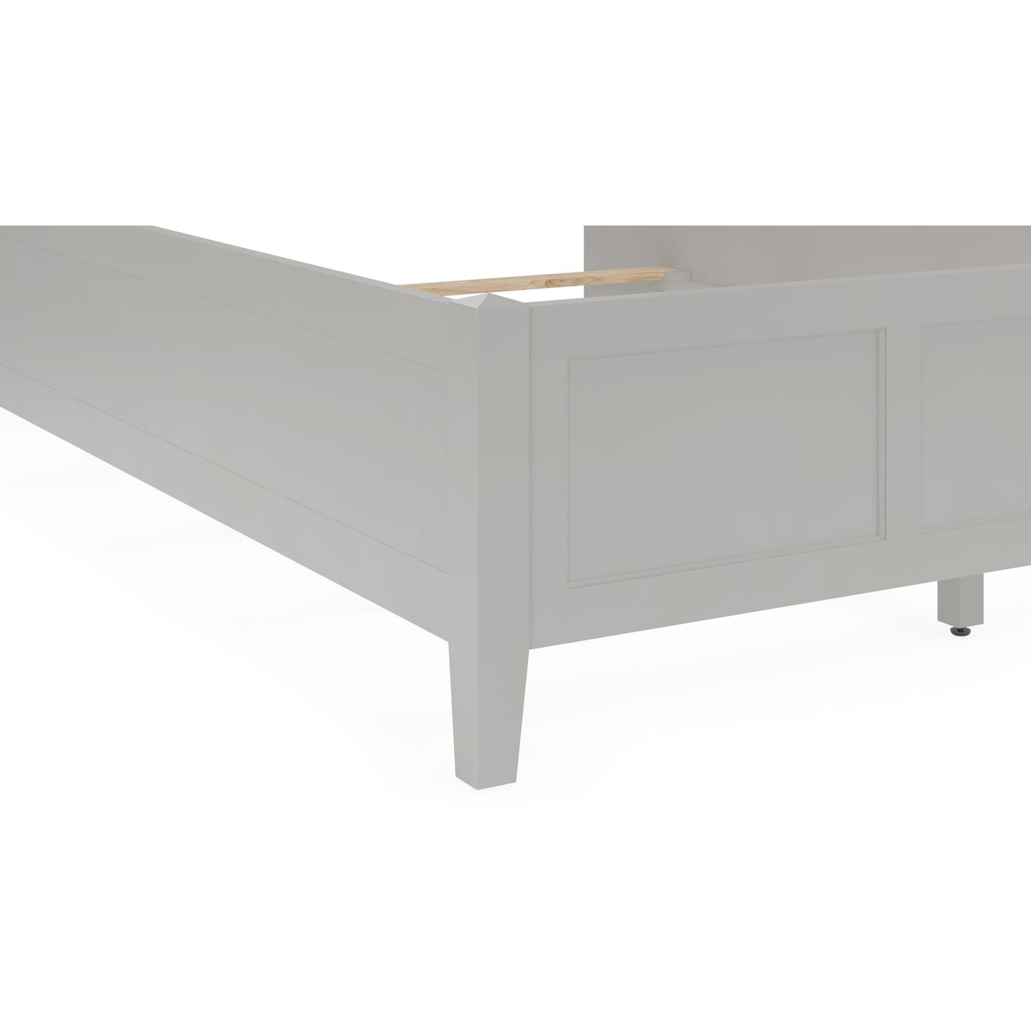 Modus Grace Three Panel Bed in Elephant Grey