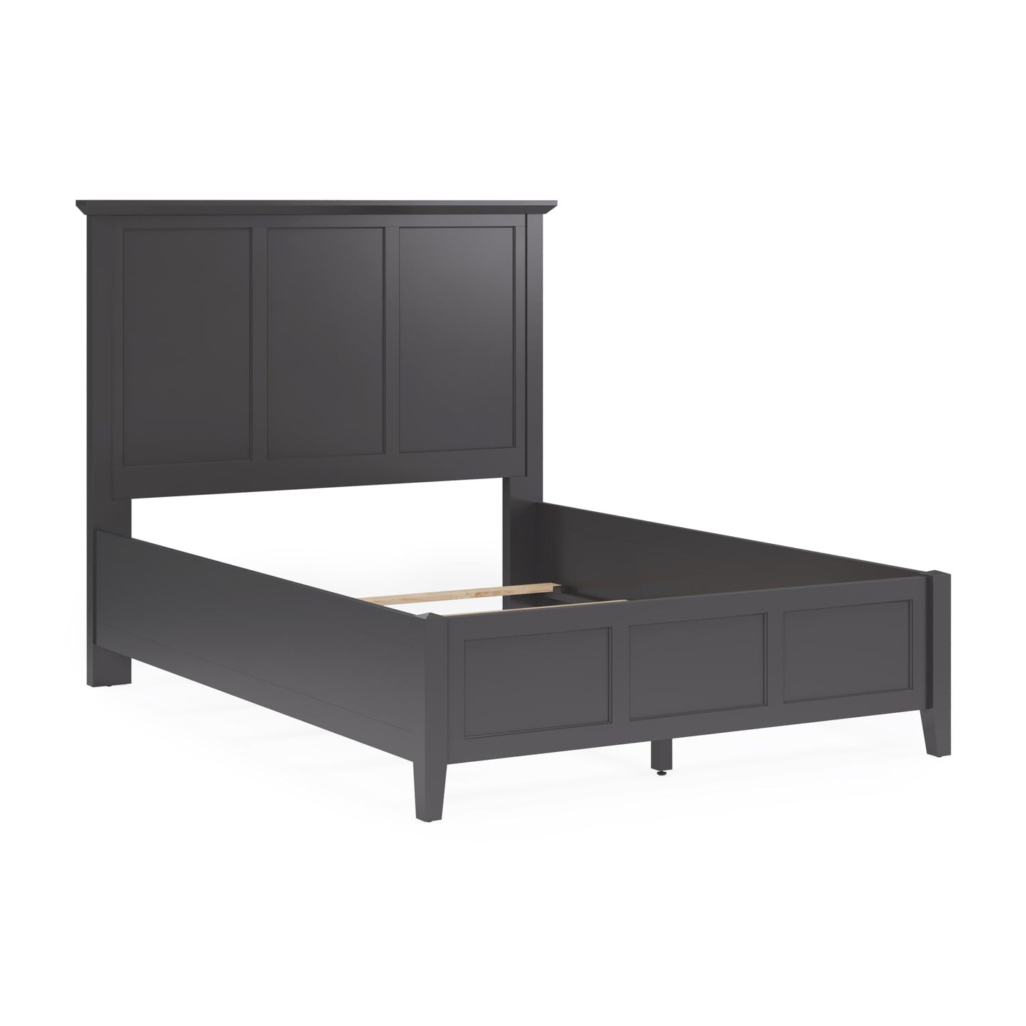 Modus Grace Three Panel Bed in Raven Black
