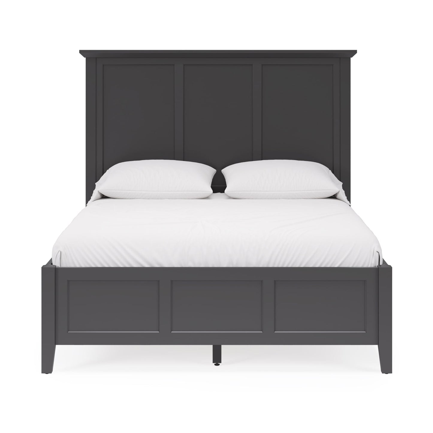 Modus Grace Three Panel Bed in Raven Black