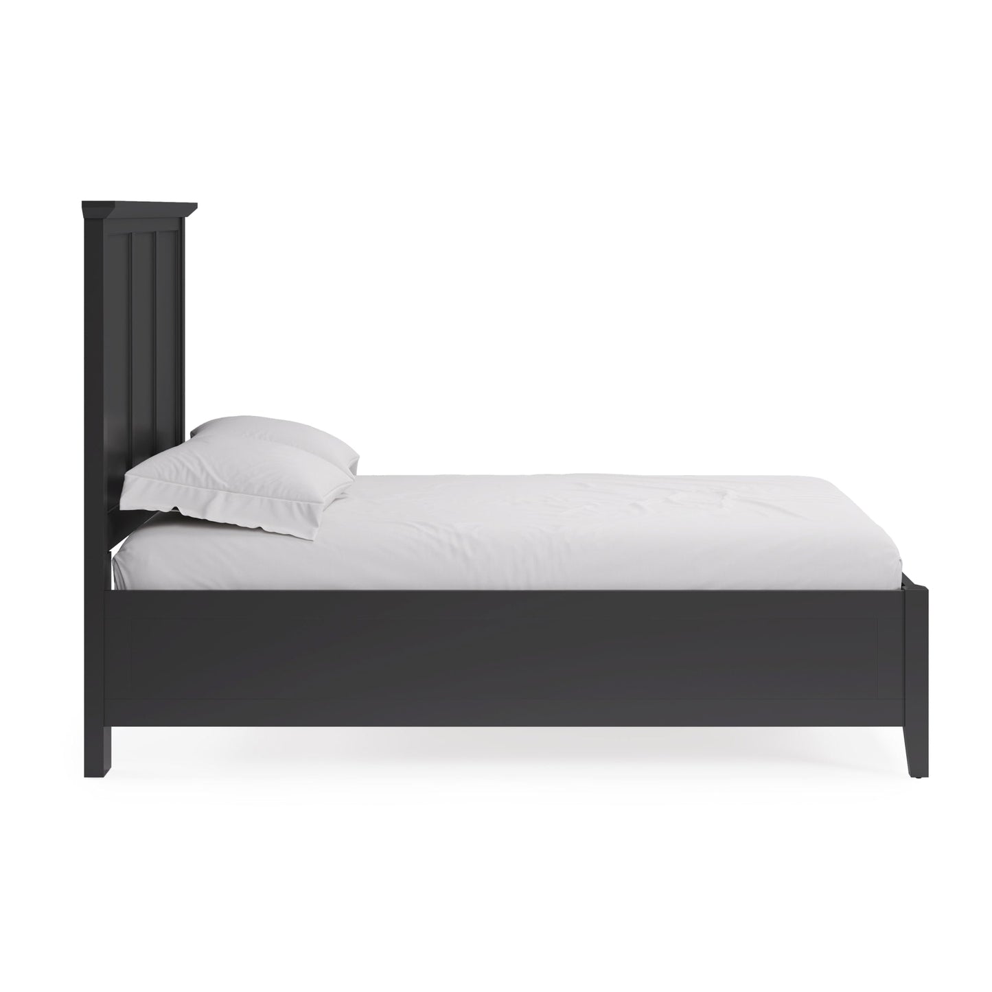 Modus Grace Three Panel Bed in Raven Black