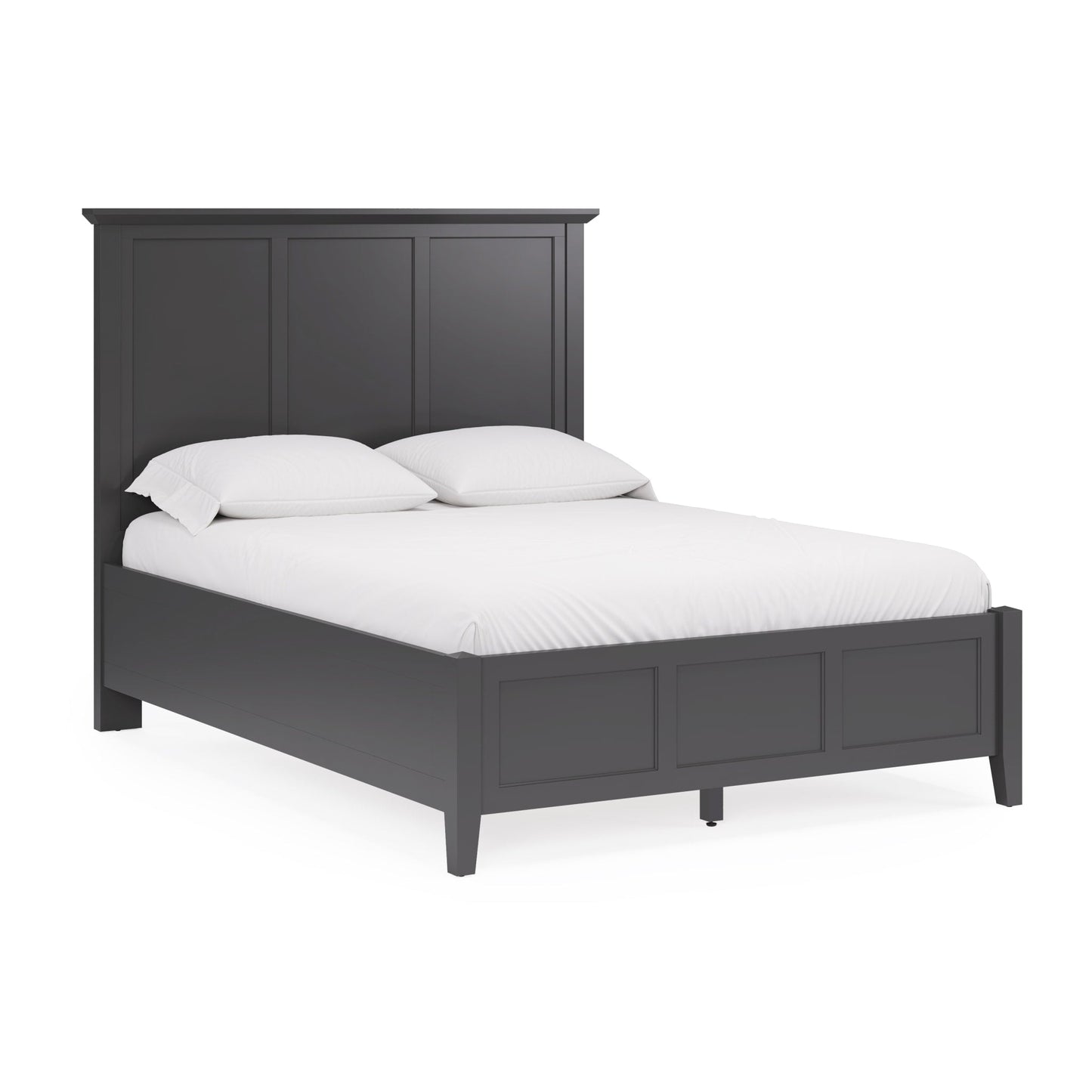 Modus Grace Three Panel Bed in Raven Black