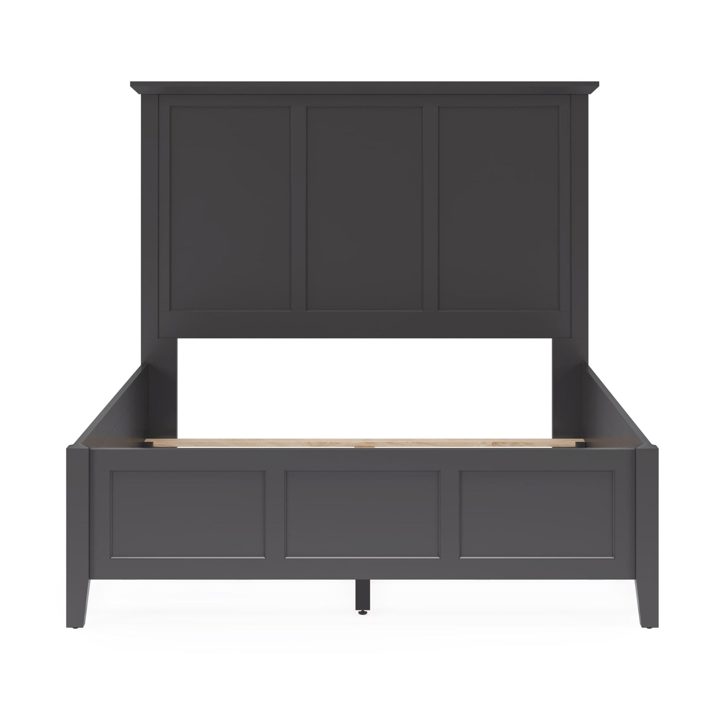 Modus Grace Three Panel Bed in Raven Black