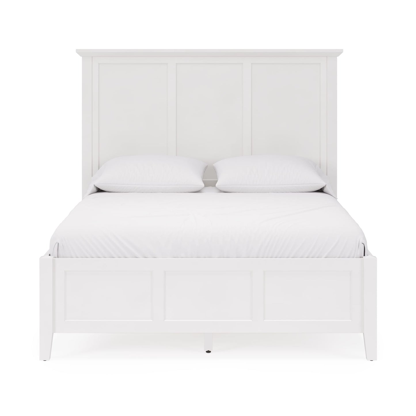Modus Grace Three Panel Bed in Snowfall White