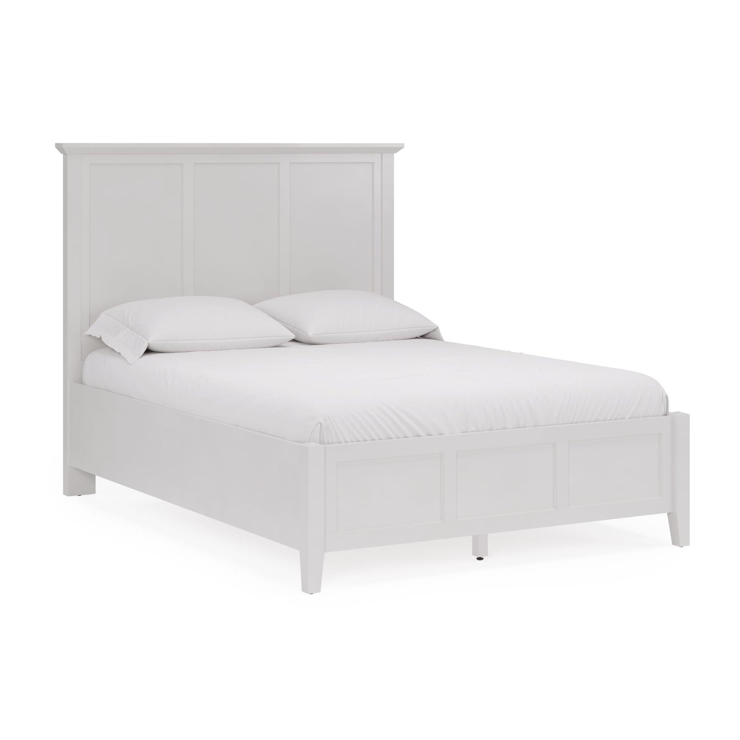 Modus Grace Three Panel Bed in Snowfall White
