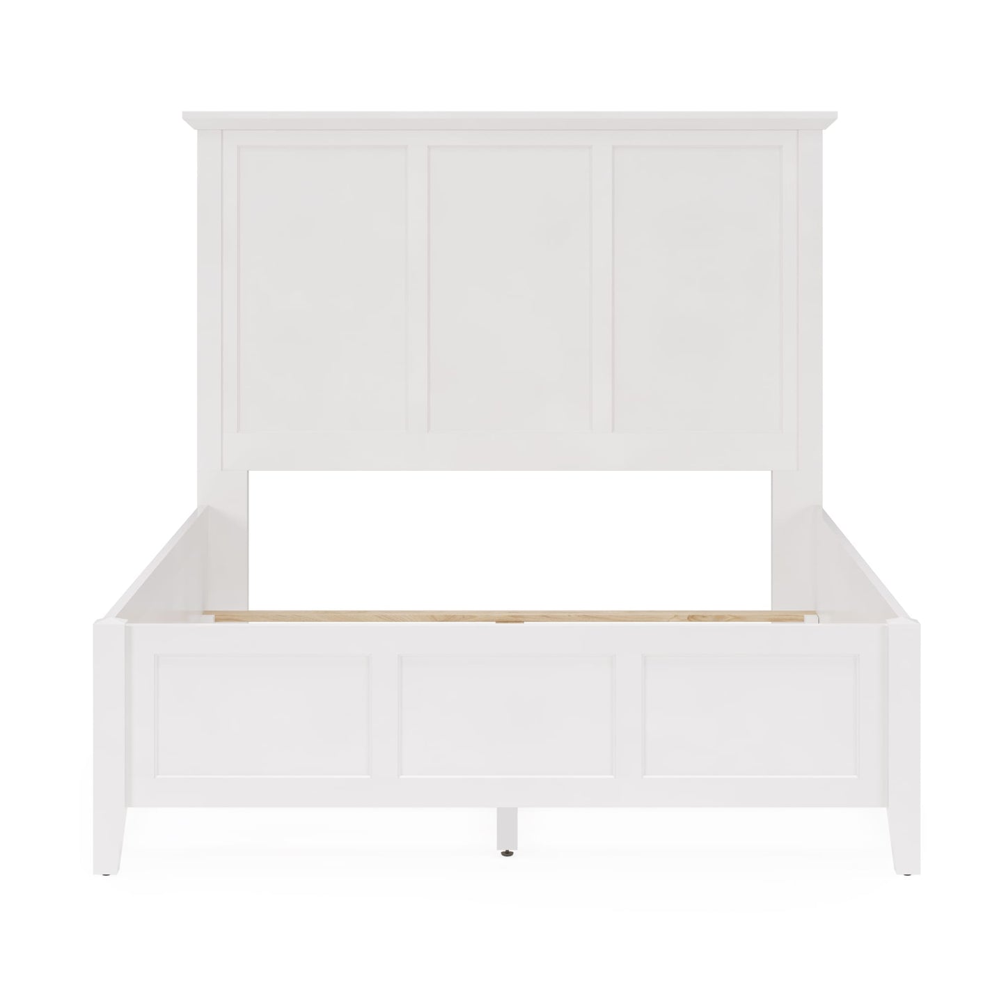 Modus Grace Three Panel Bed in Snowfall White
