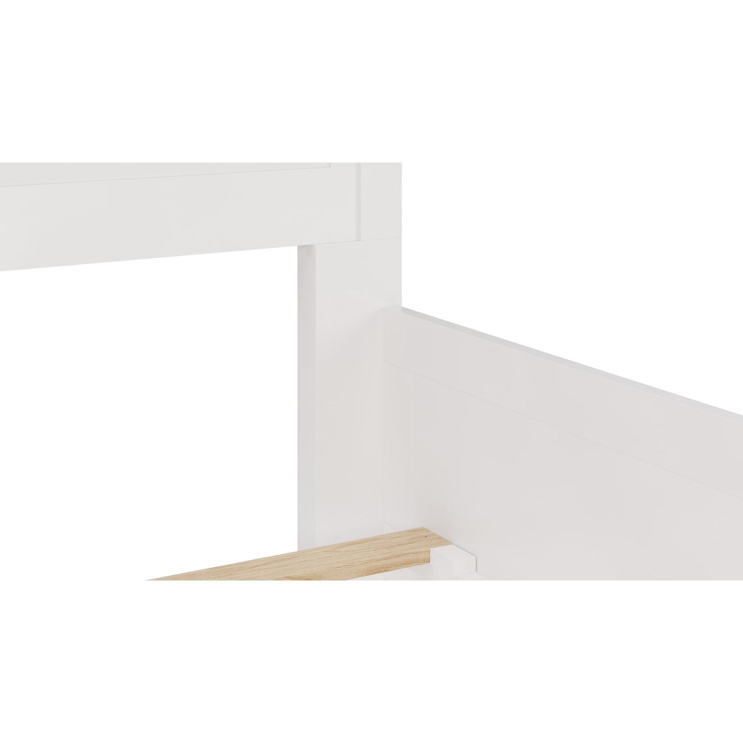 Modus Grace Three Panel Bed in Snowfall White