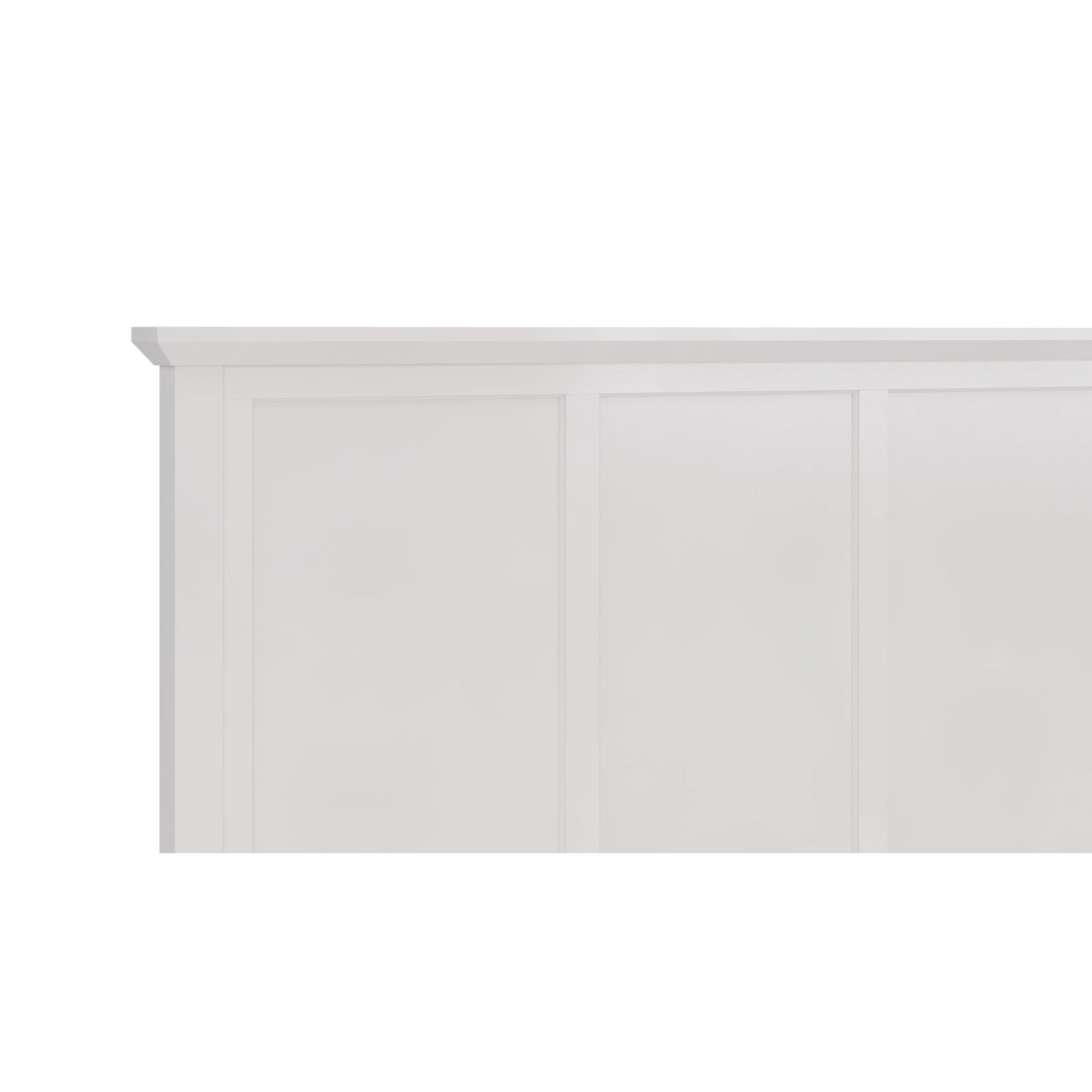 Modus Grace Three Panel Bed in Snowfall White
