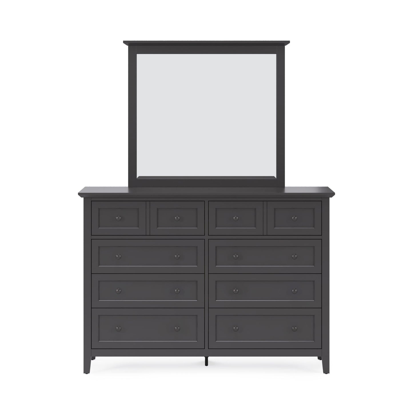 Modus Grace Wall or Dresser Mirror in Raven Black