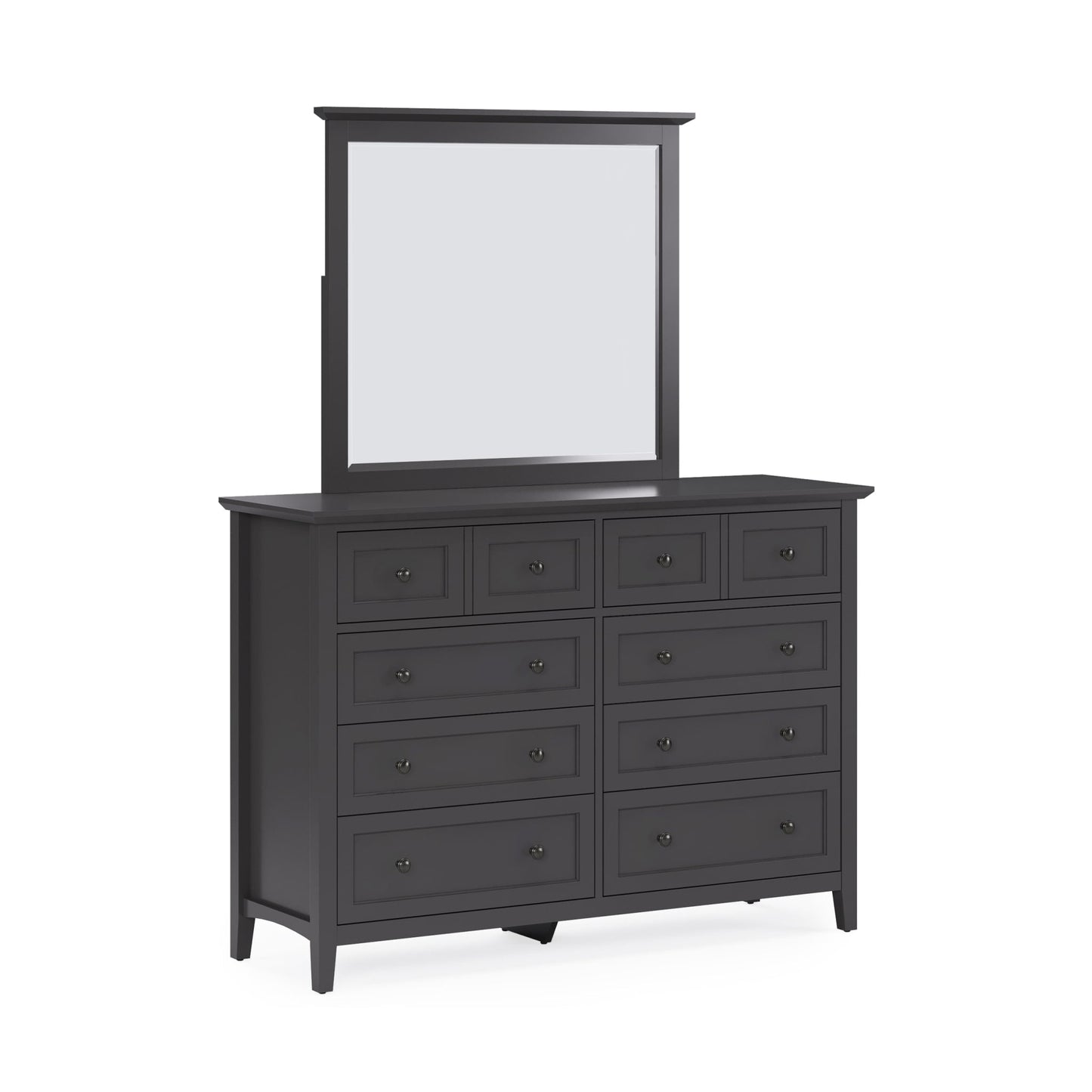 Modus Grace Wall or Dresser Mirror in Raven Black