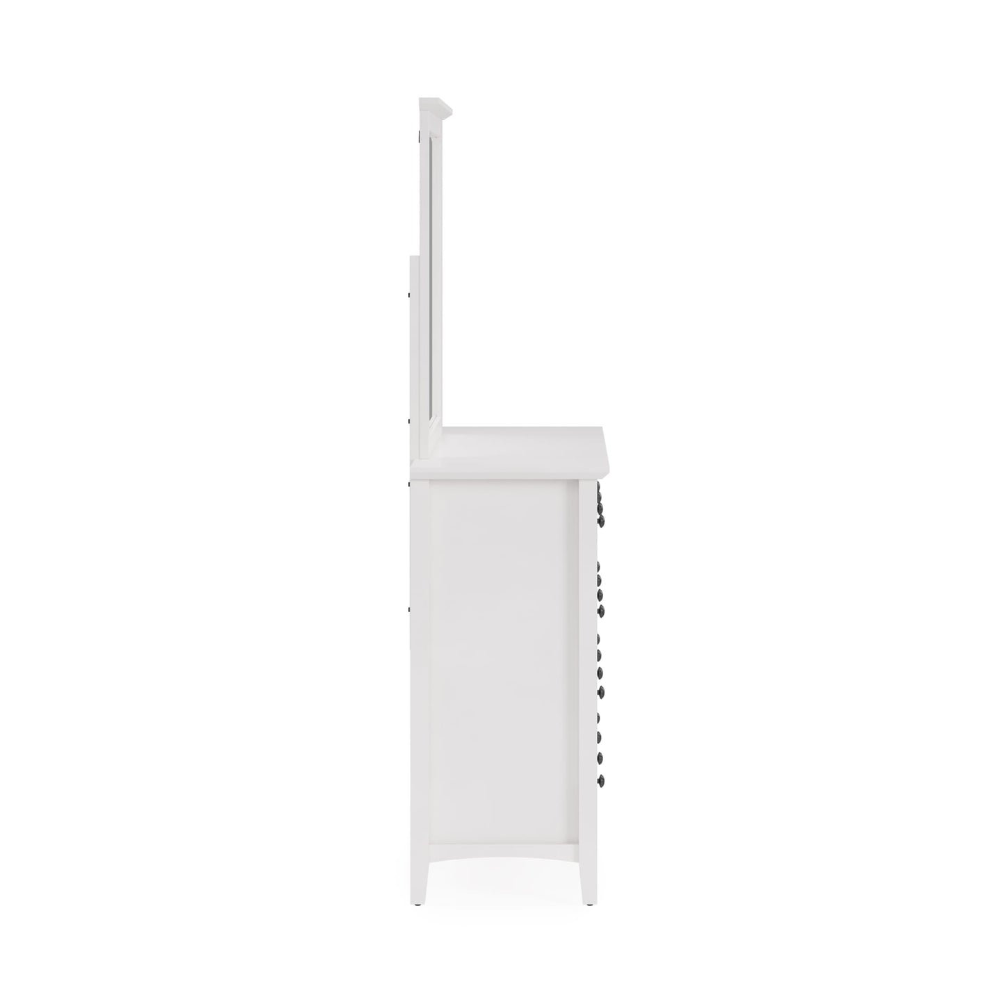 Modus Grace Wall or Dresser Mirror in Snowfall White