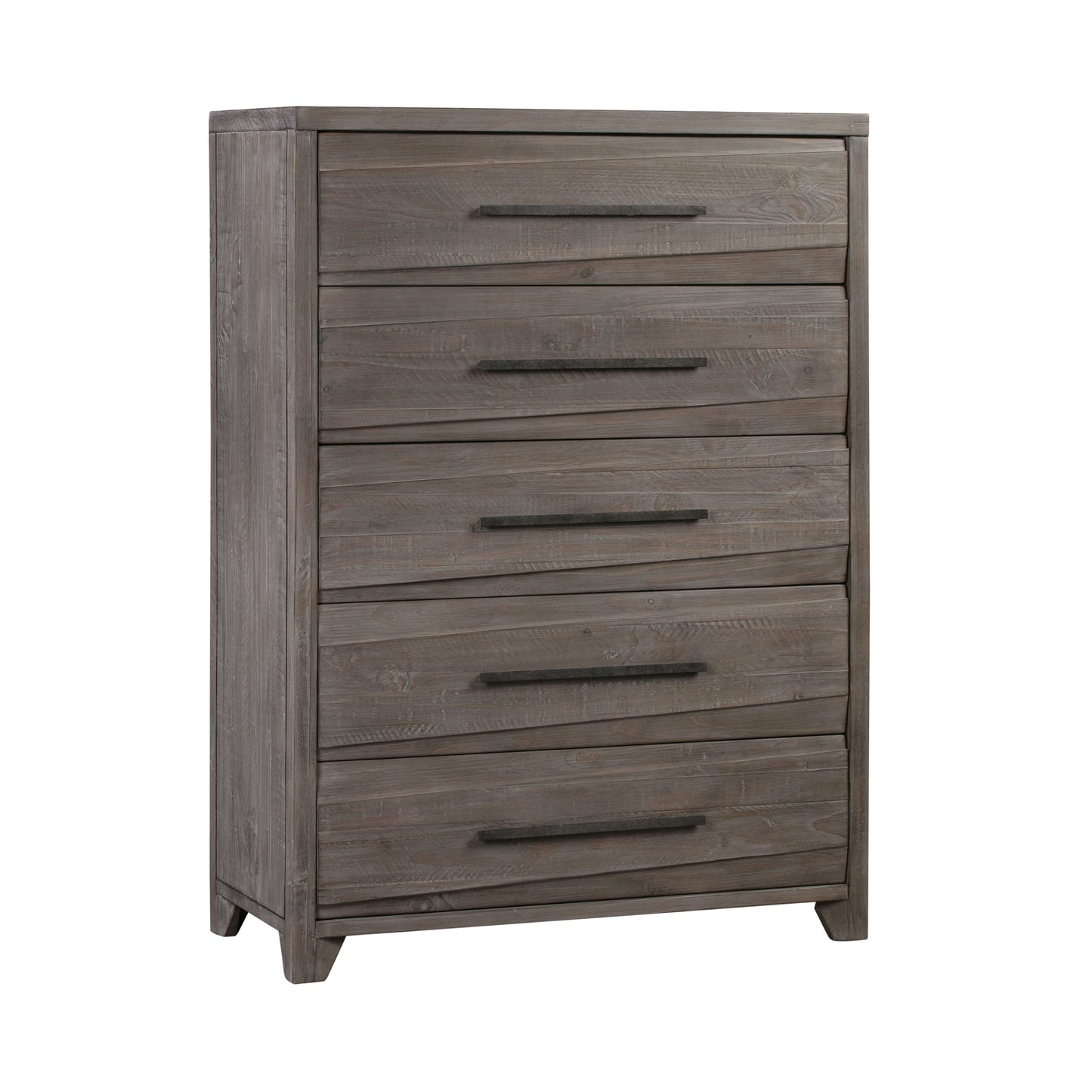 Modus Modus Modus Hearst Solid Wood Five Drawer Chest in Sahara Tan