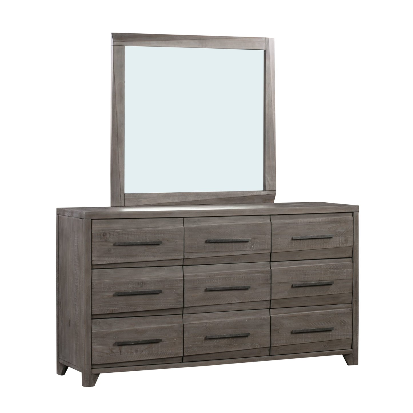 Modus Hearst Solid Wood Nine-Drawer Dresser in Sahara Tan