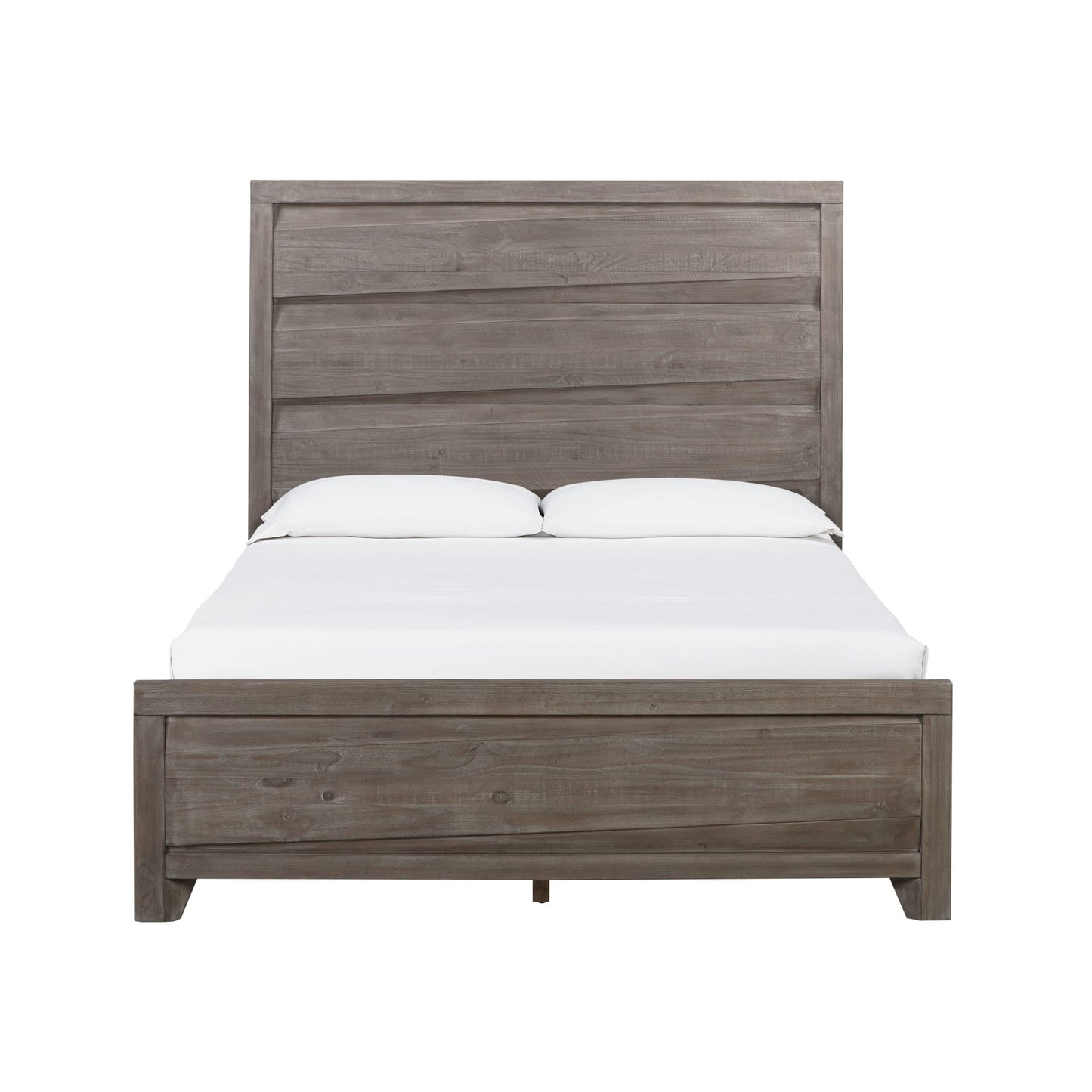 Modus Hearst Solid Wood Panel Bed in Sahara Tan