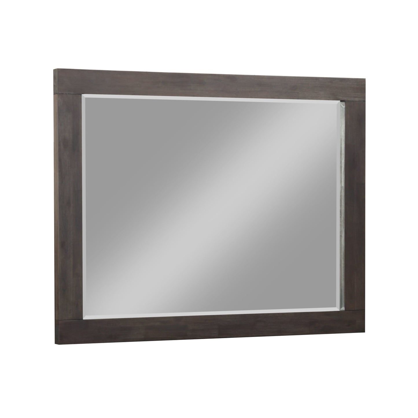 Modus Heath Beveled Glass Mirror in Basalt Grey