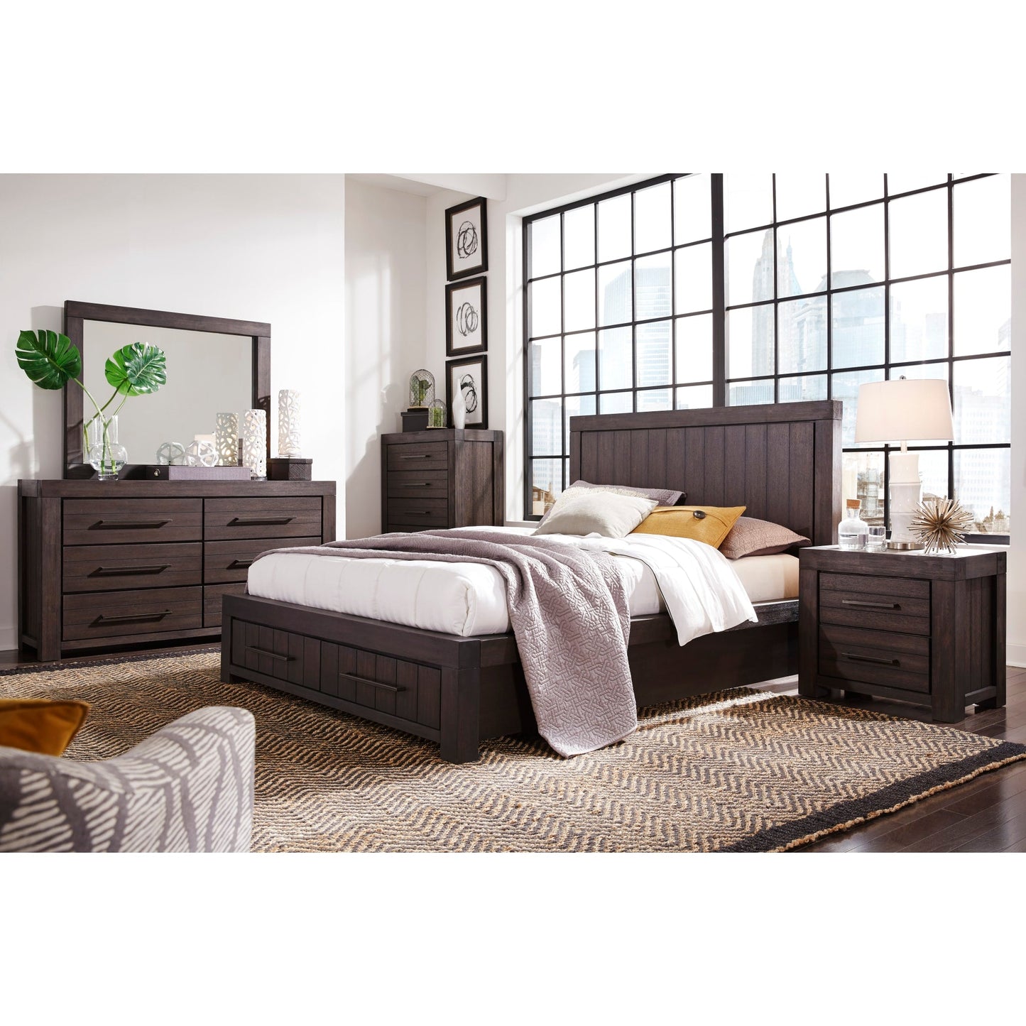 Modus Modus Modus Heath Five Drawer Chest in Basalt Grey