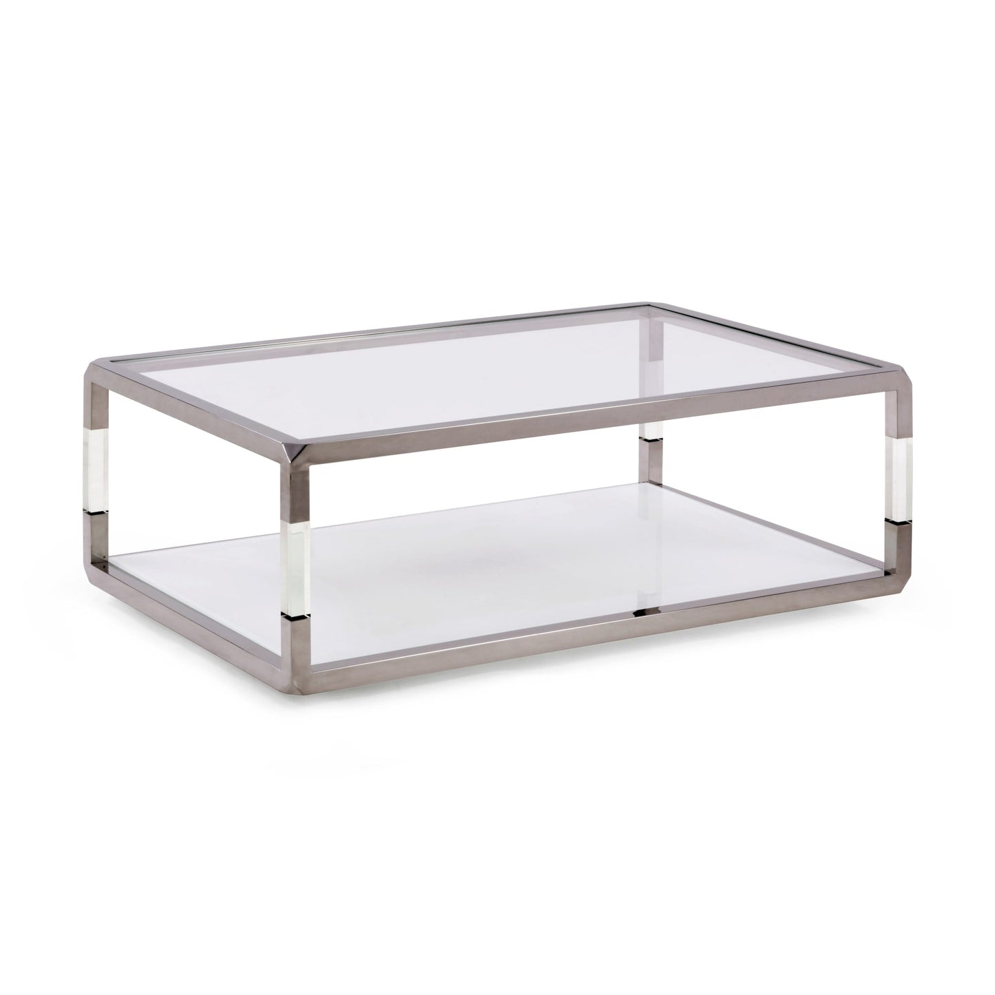 Modus Modus Jasper Coffee Table in Acrylic White Glass PSS