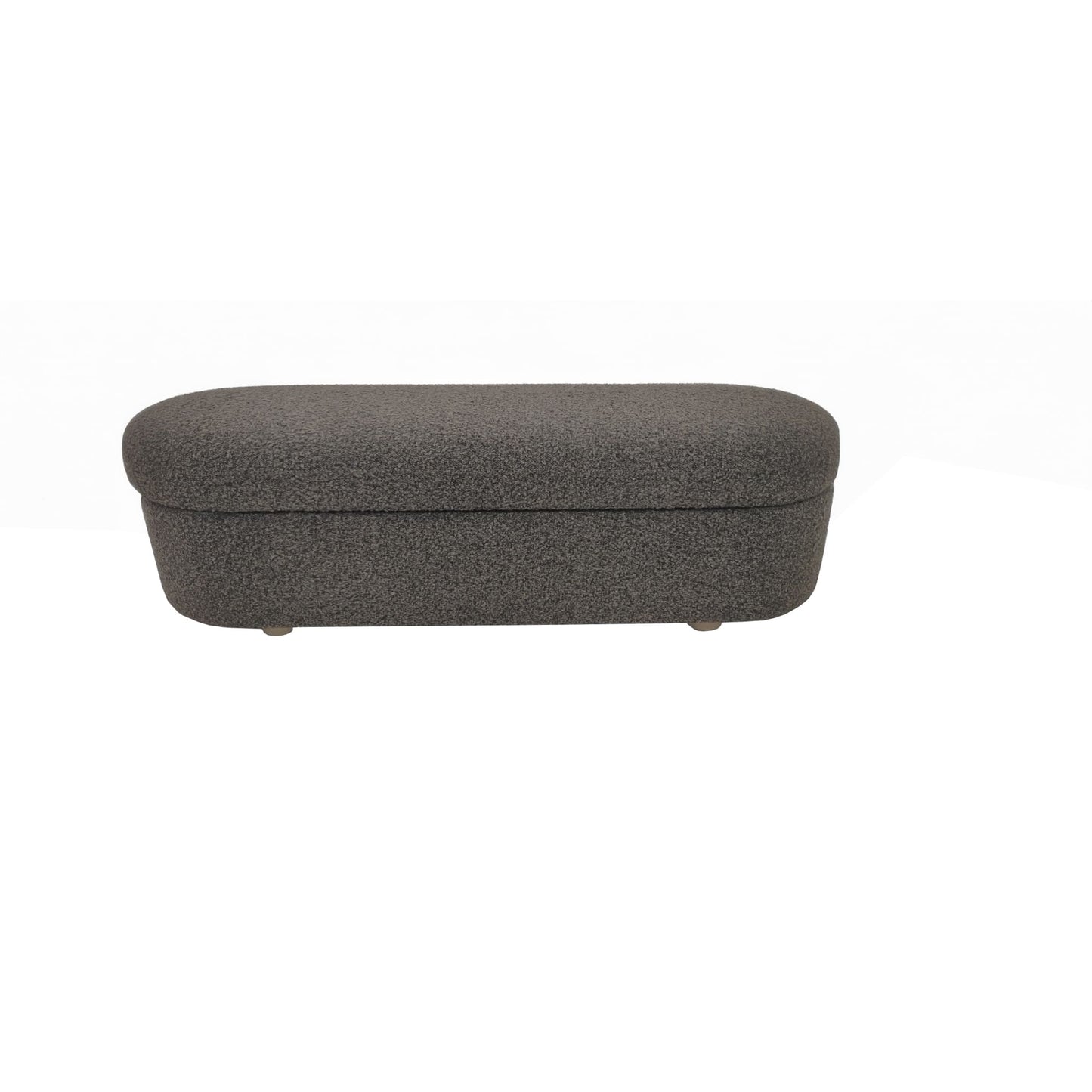 Modus Kiki Upholstered Hinged Storage Bench in Pumpernickel Boucle