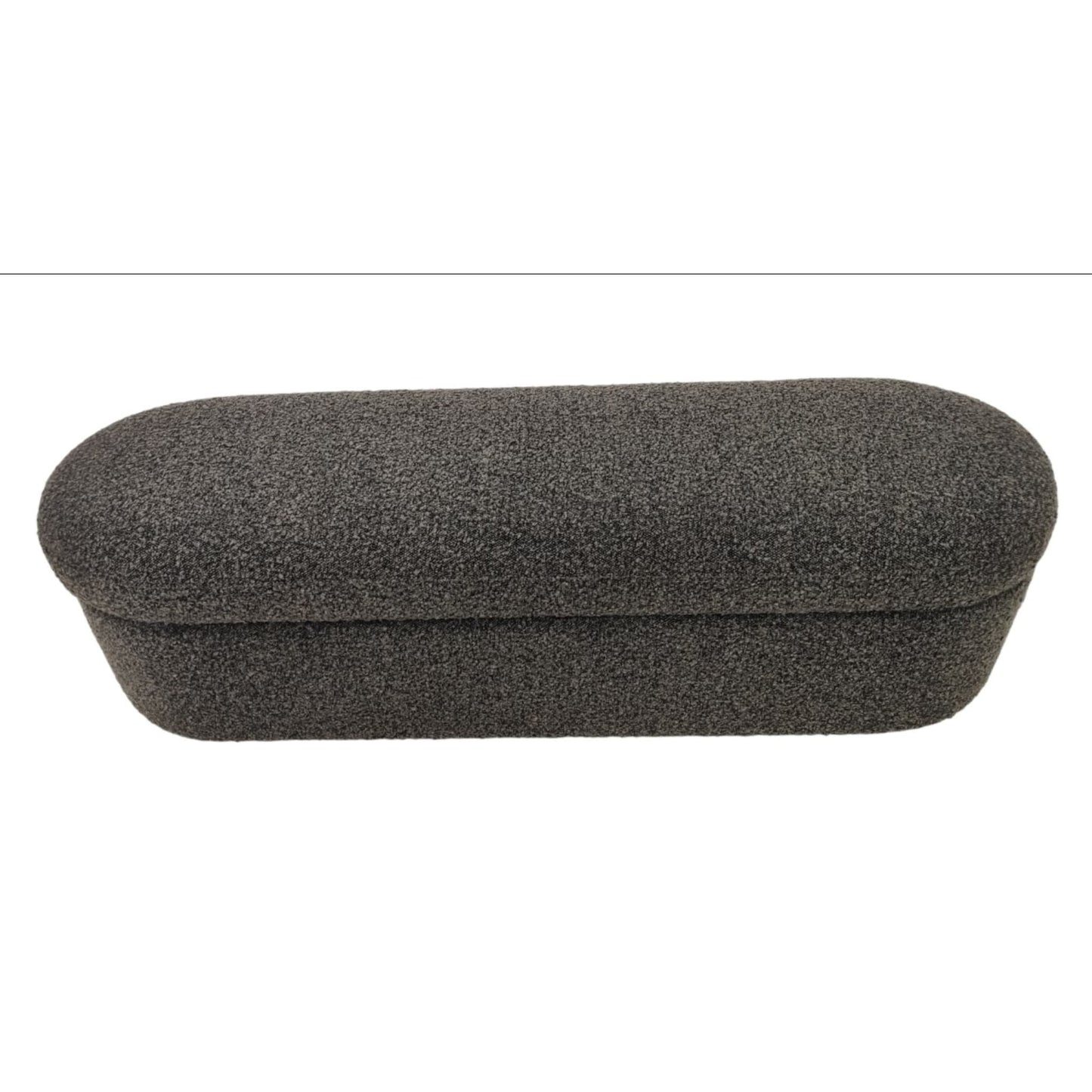 Modus Kiki Upholstered Hinged Storage Bench in Pumpernickel Boucle