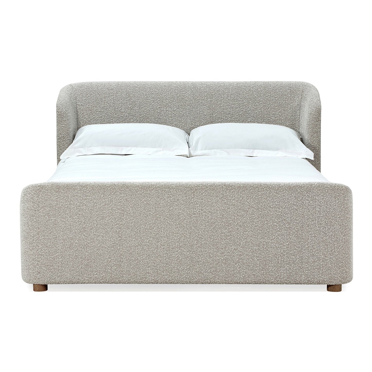 Modus Kiki Upholstered Platform Bed in Cotton Ball Boucle