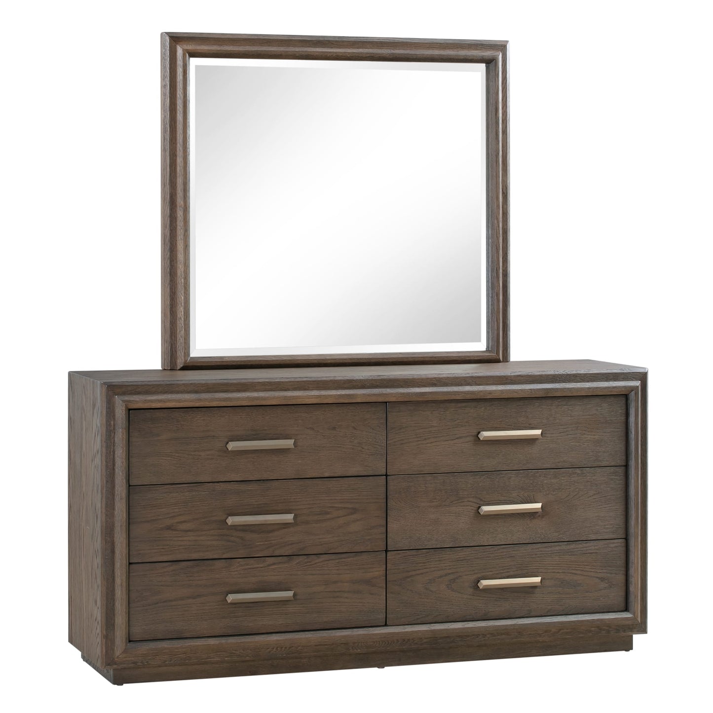 Modus Lawson Solid Oak Mirror in Big Bear Brown
