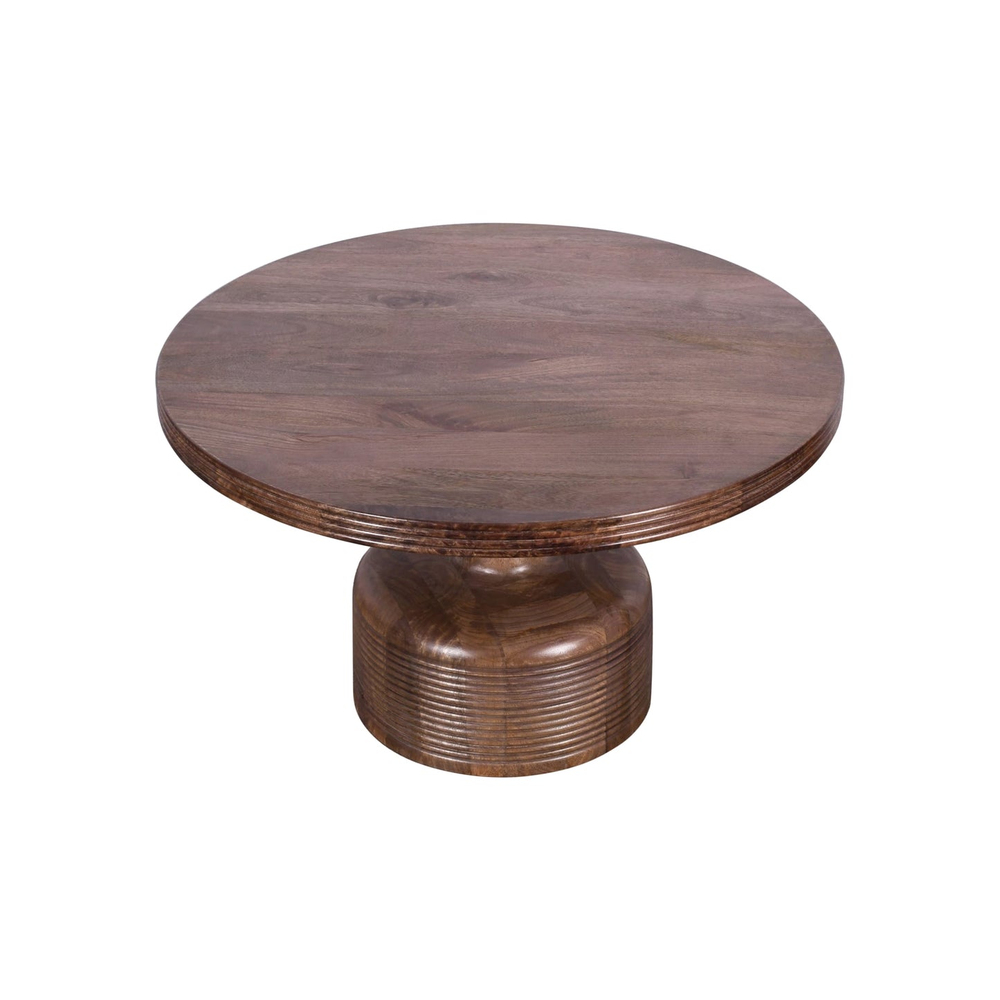 Modus Modus Liyana Solid Wood Round Coffee Table in Natural Tan