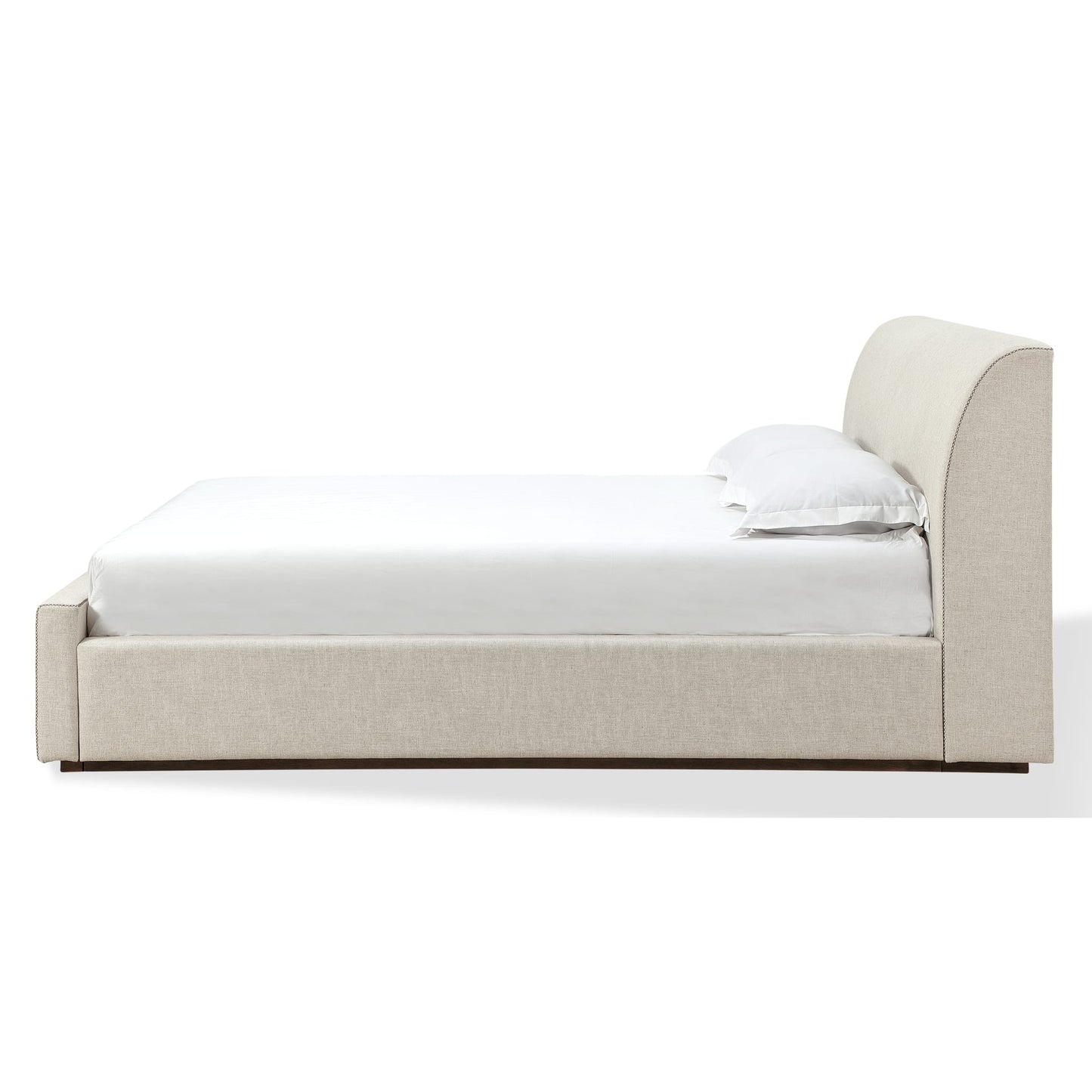 Modus Louis Upholstered Platform Bed in Natural Linen