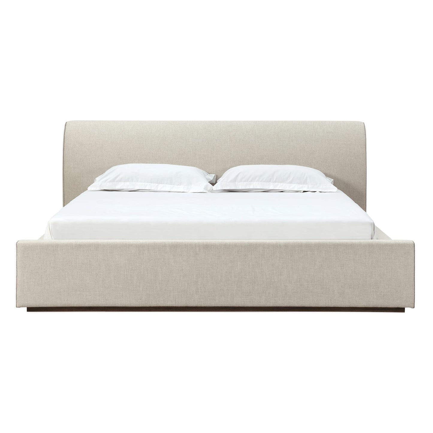 Modus Louis Upholstered Platform Bed in Natural Linen
