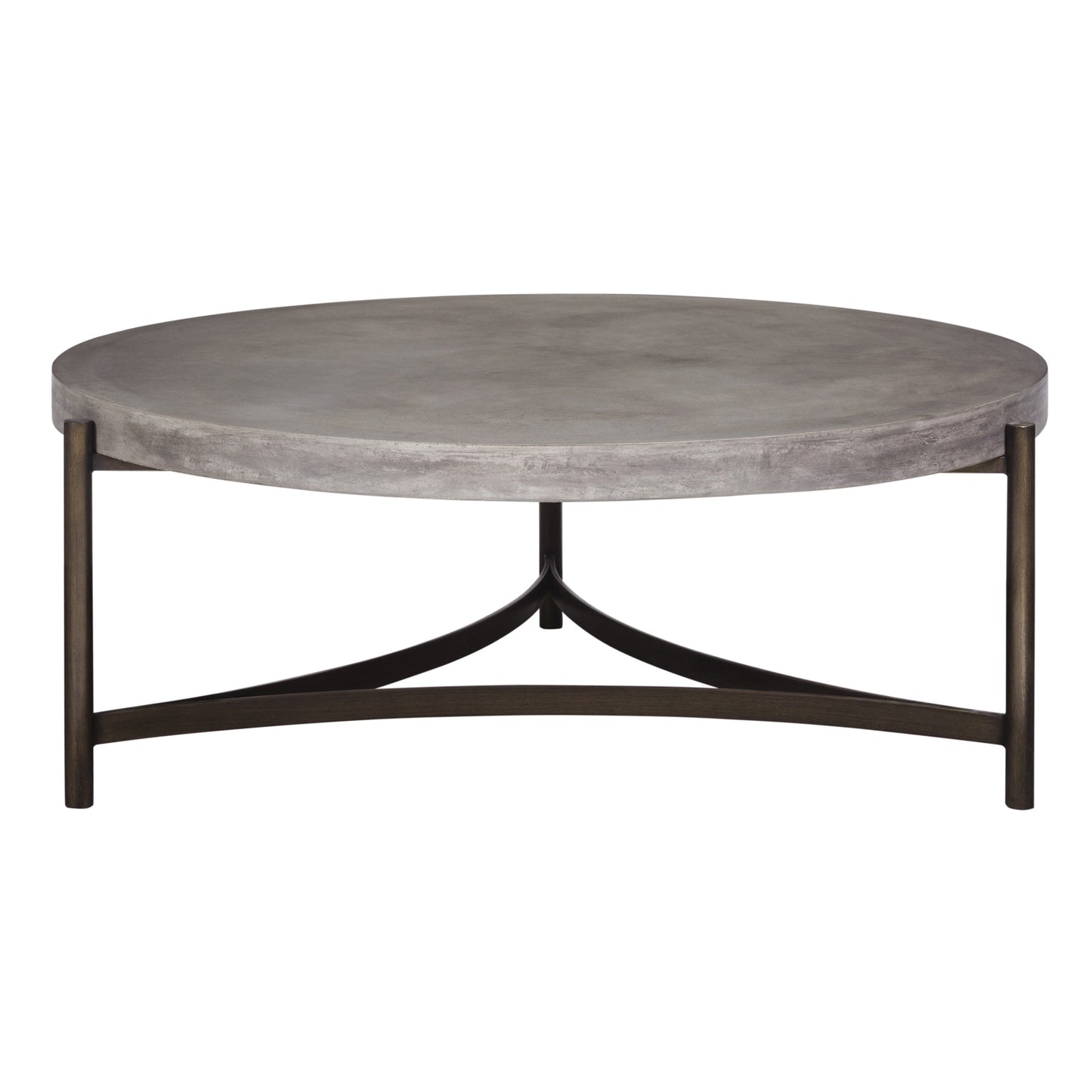 Modus Modus Lyon Round Natural Concrete and Metal Coffee Table