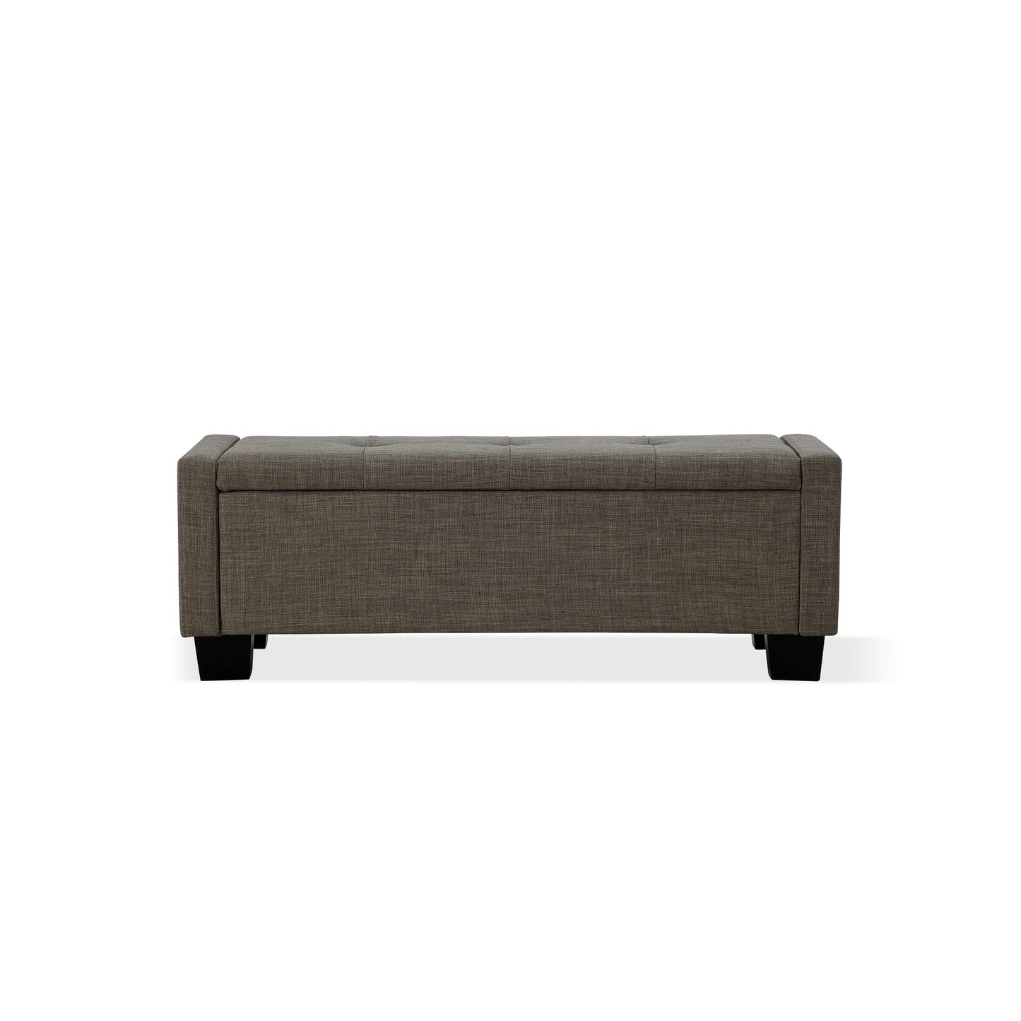 Modus Madeleine Tufted Storage Bench in Dolphin Linen