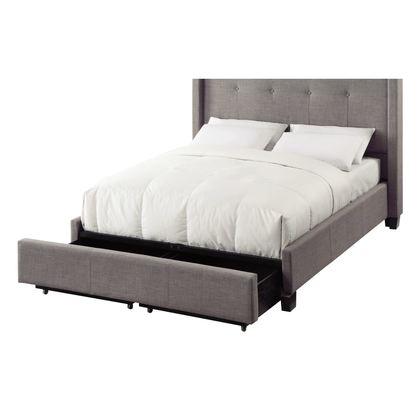 Modus Madeleine Wingback Upholstered Platform Storage Bed