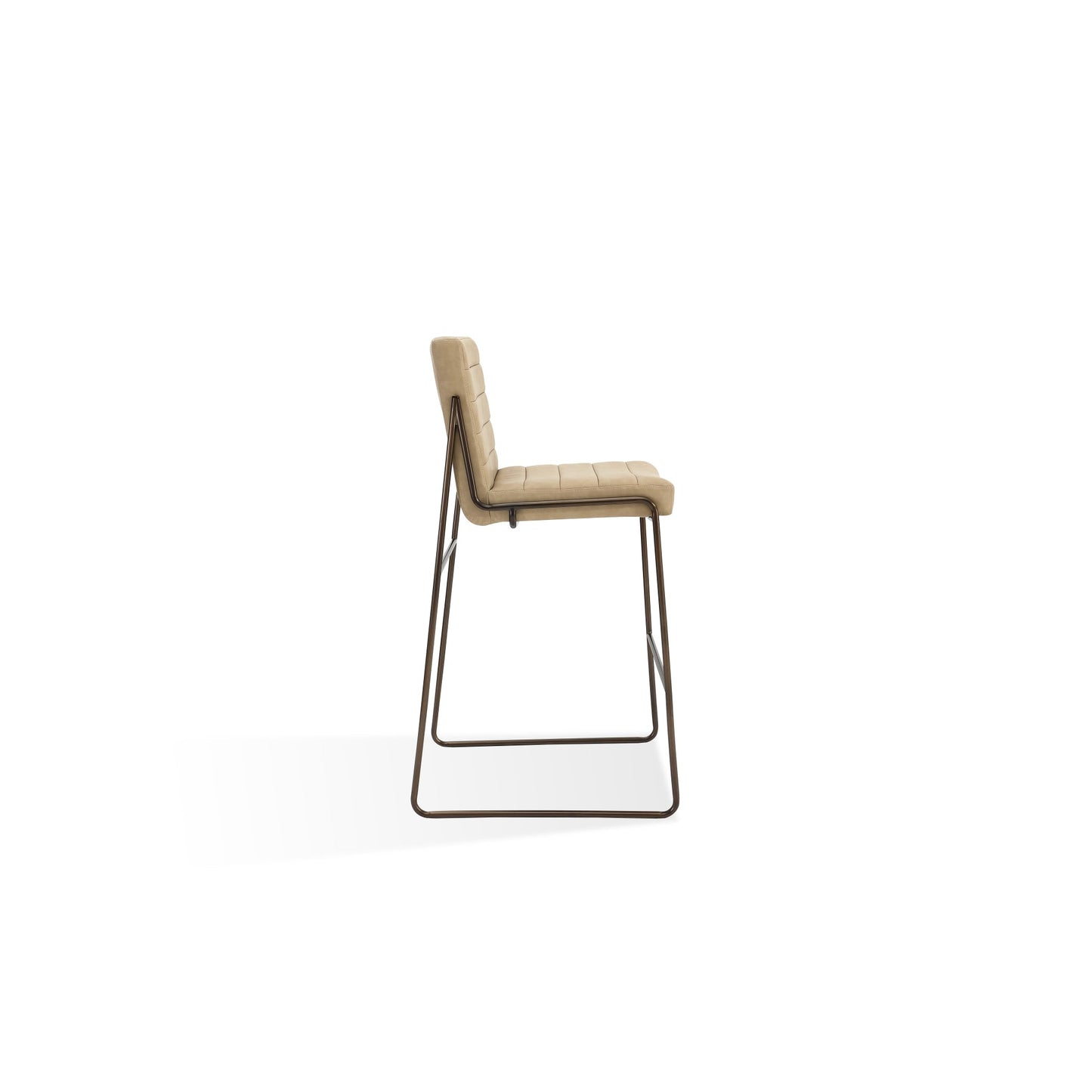 Modus Madison Metal Frame Bar Stool in Honey Synthetic Leather