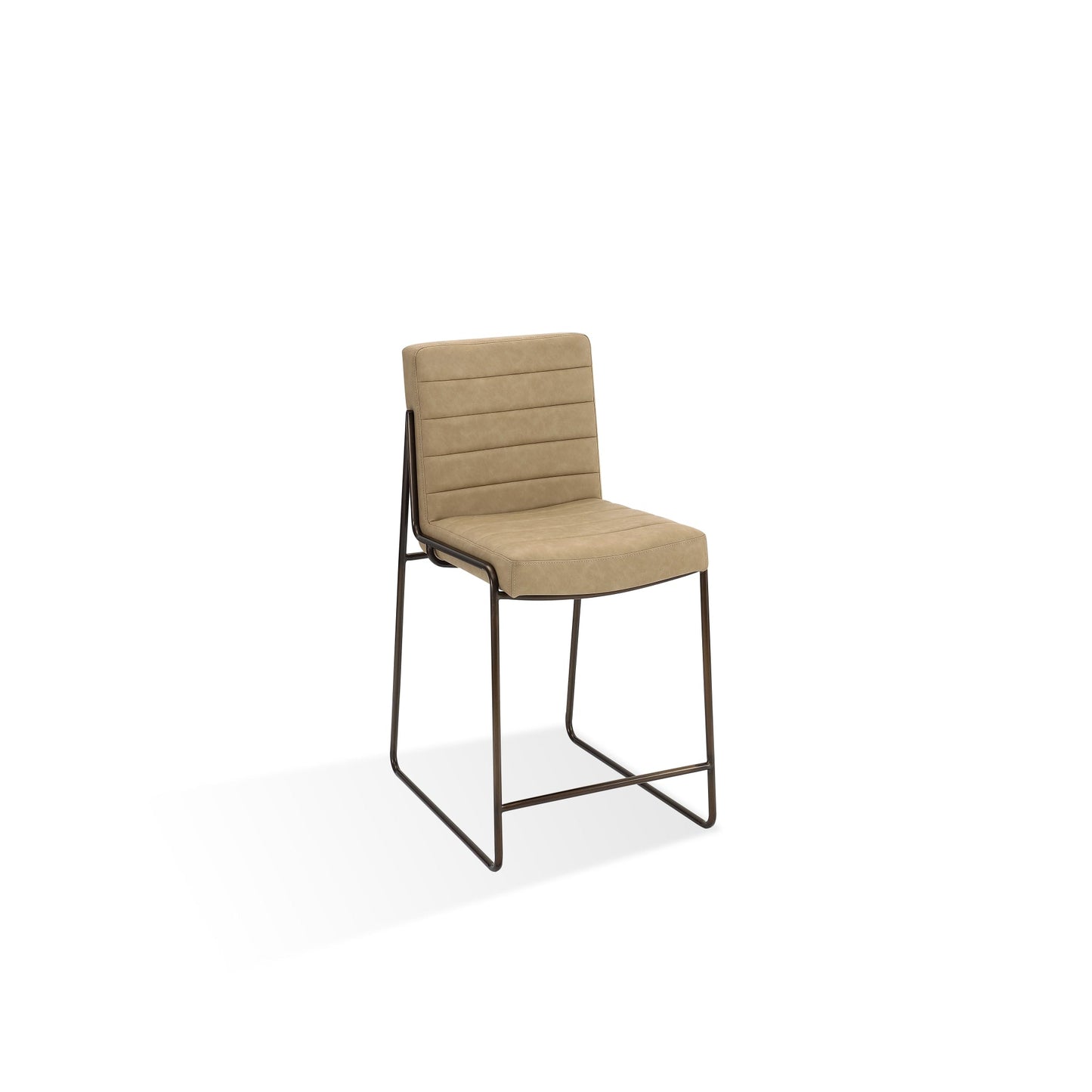 Modus Madison Metal Frame Counter Stool in Honey Synthetic Leather
