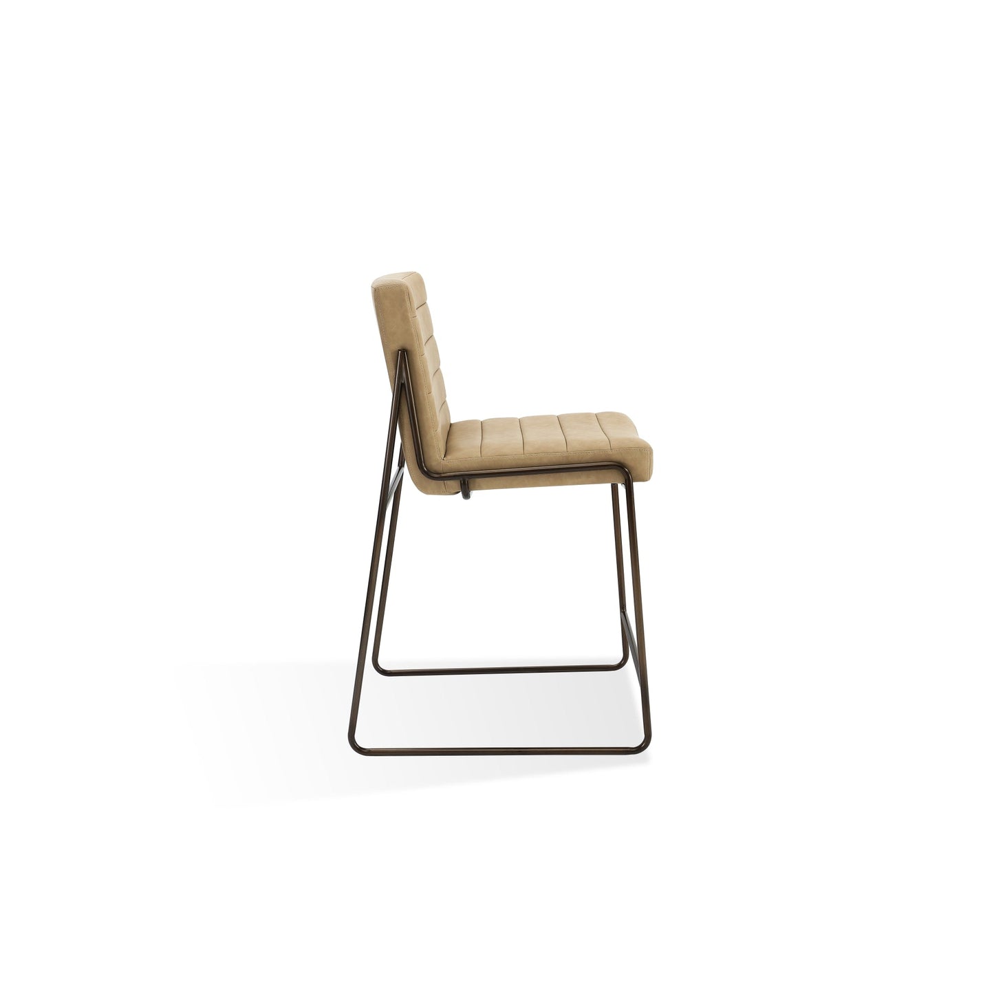 Modus Madison Metal Frame Counter Stool in Honey Synthetic Leather