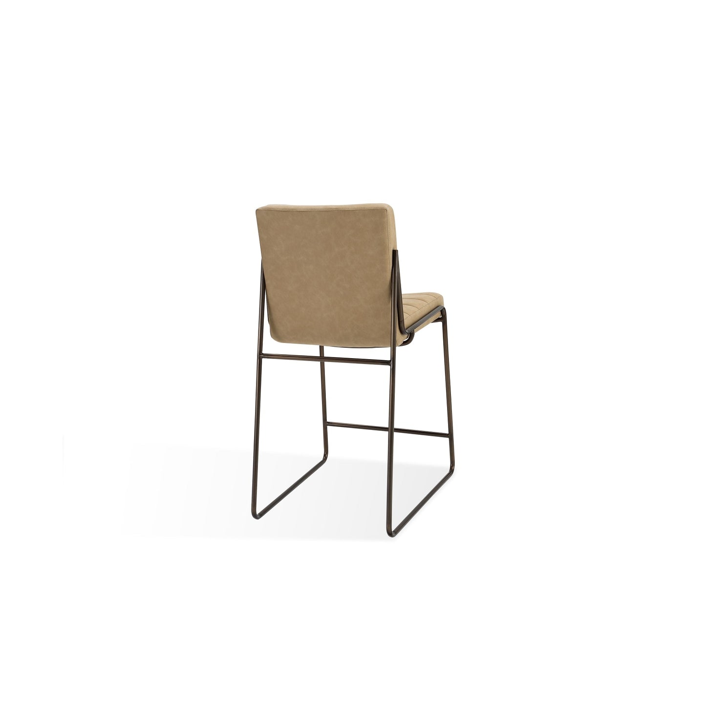 Modus Madison Metal Frame Counter Stool in Honey Synthetic Leather