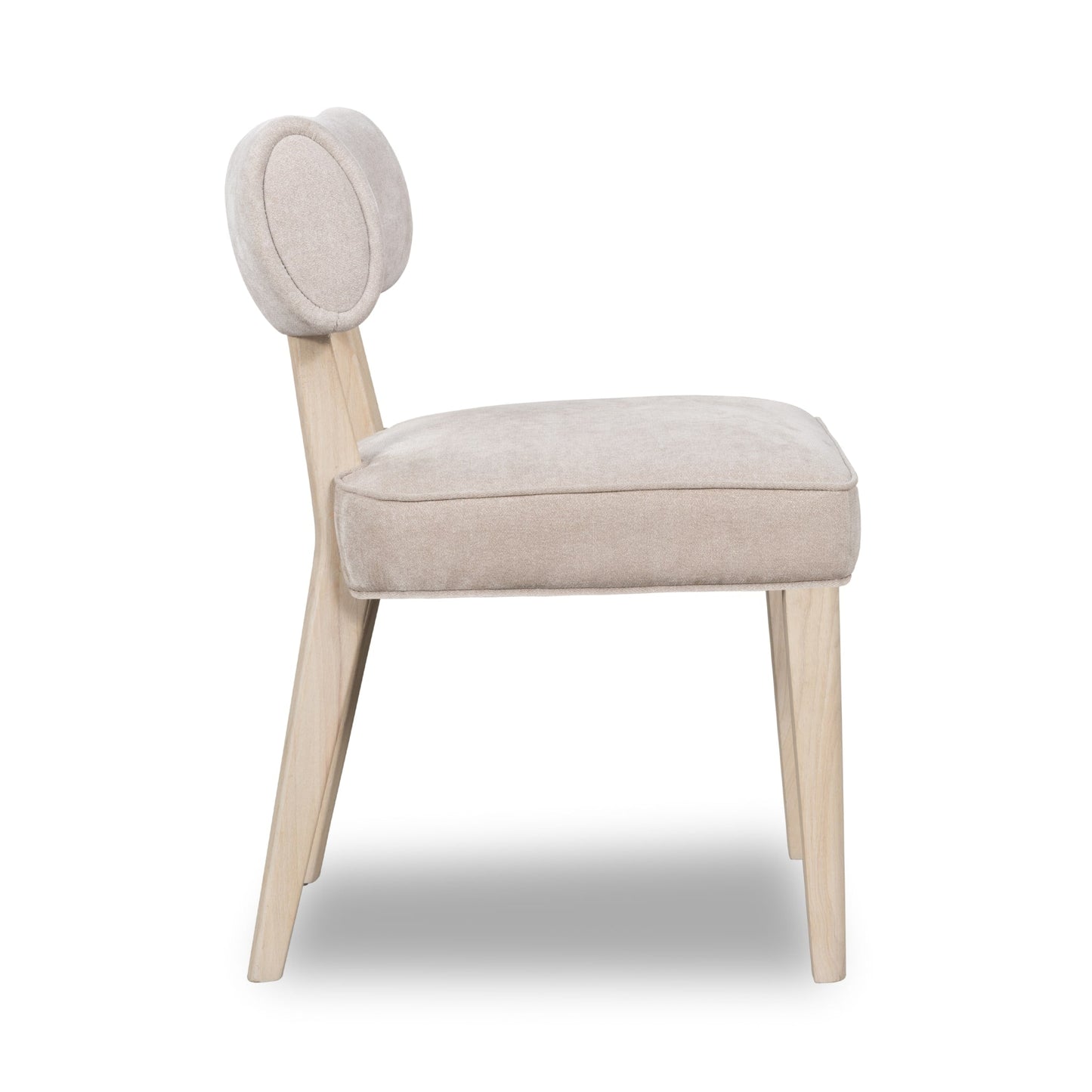 Modus Magnolia Wood Frame Upholstered Dining Chair in Brown Sugar Chenille