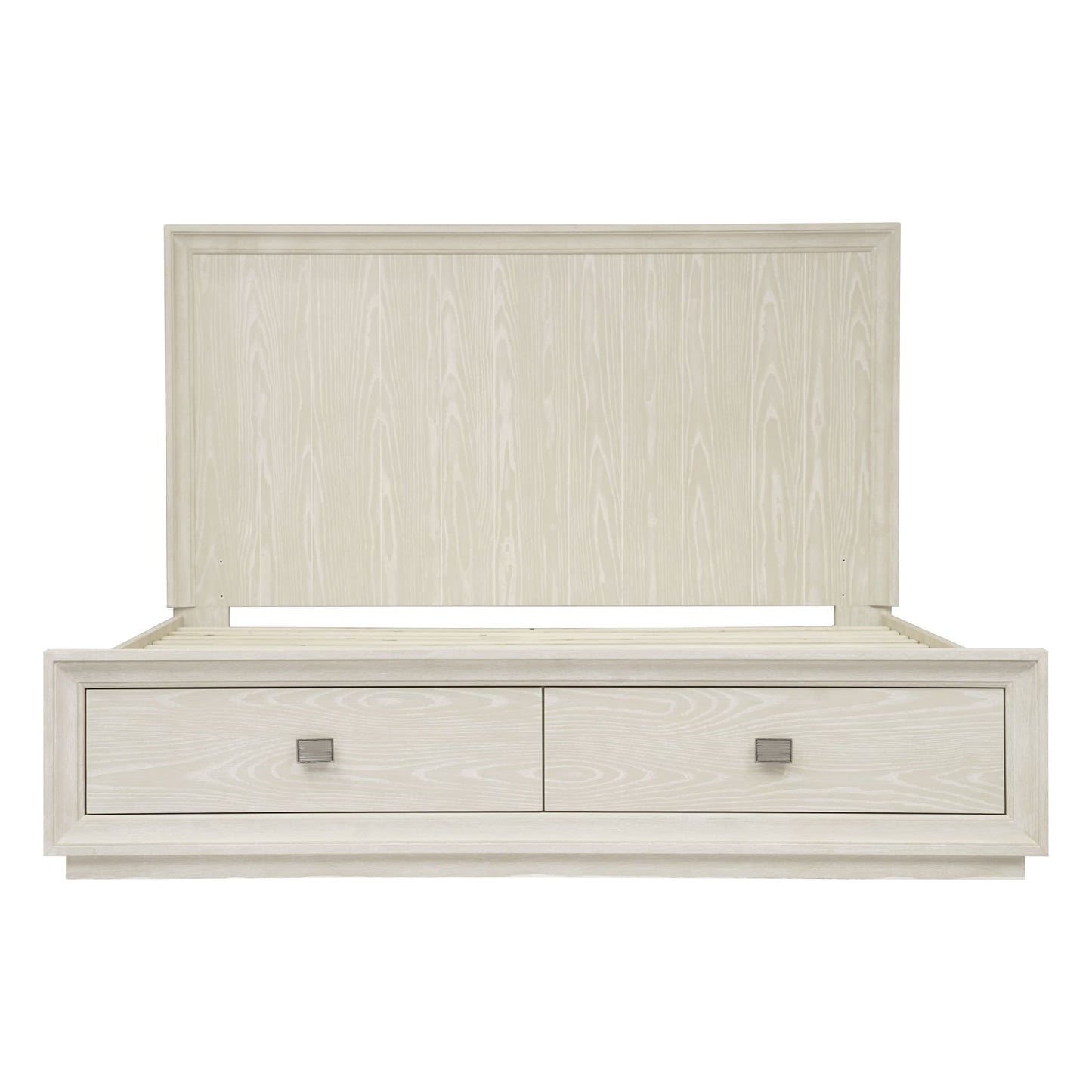 Modus Maxime Two Drawer Footboard Storage Platform Bed In Ash