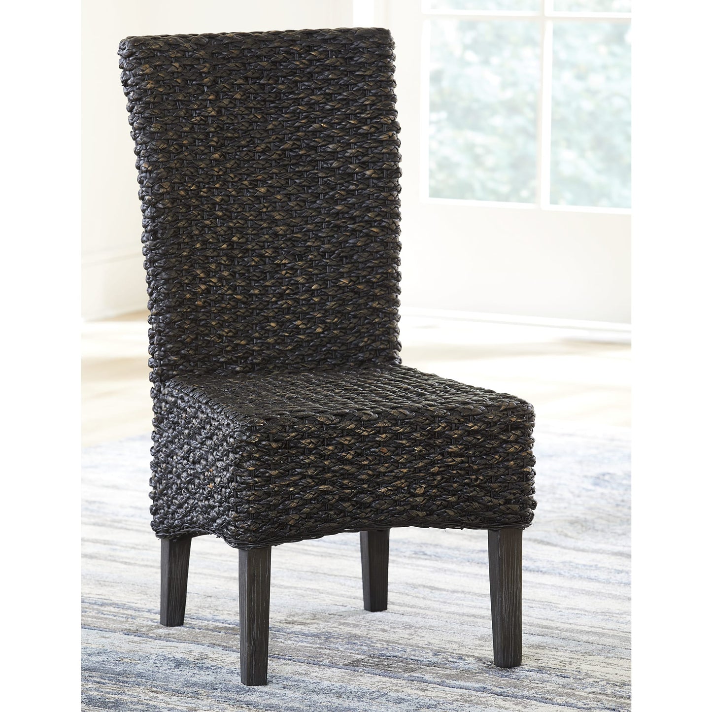 Modus Meadow Chair Water Hyacinth in Graphite
