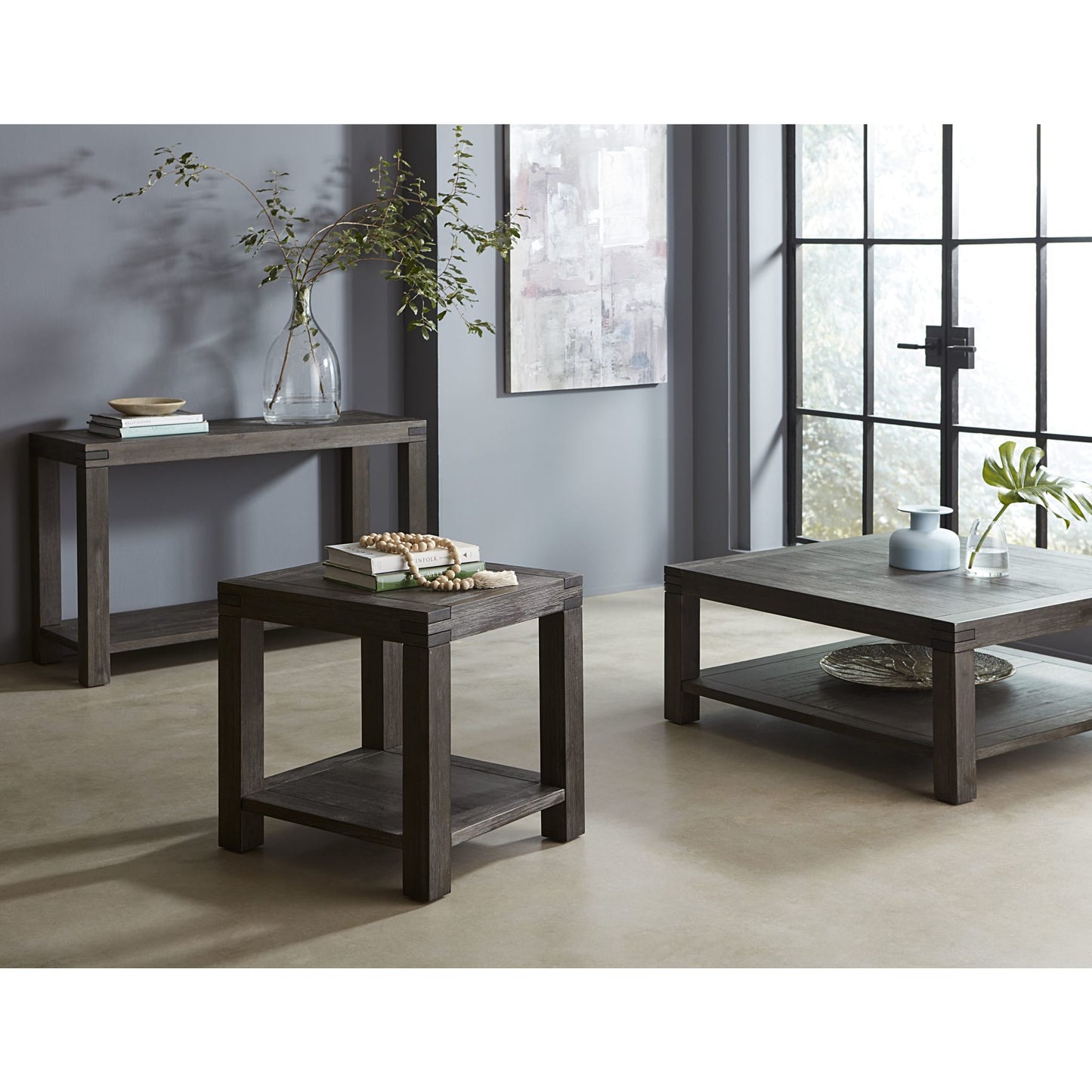 Modus Meadow Solid Console Table in Graphite