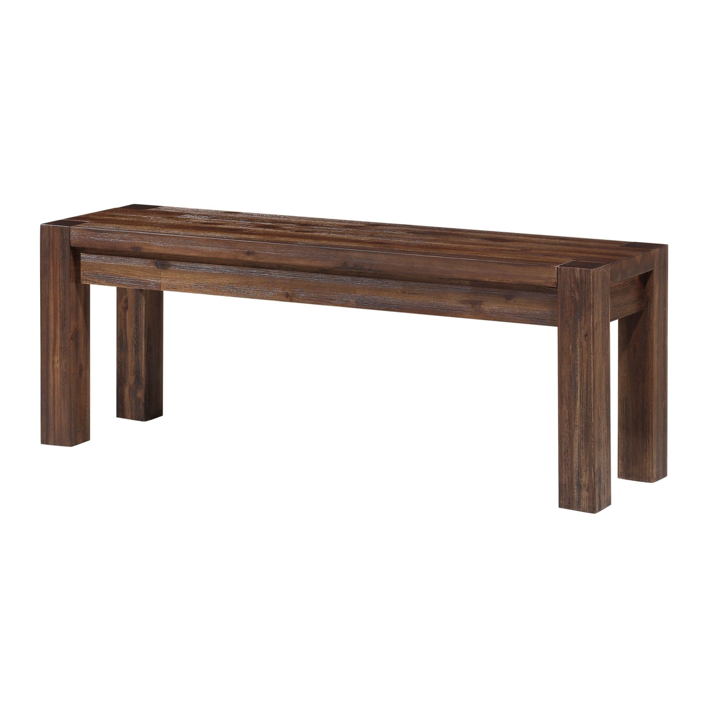 Modus Meadow Solid Wood Bench in Brick Brown