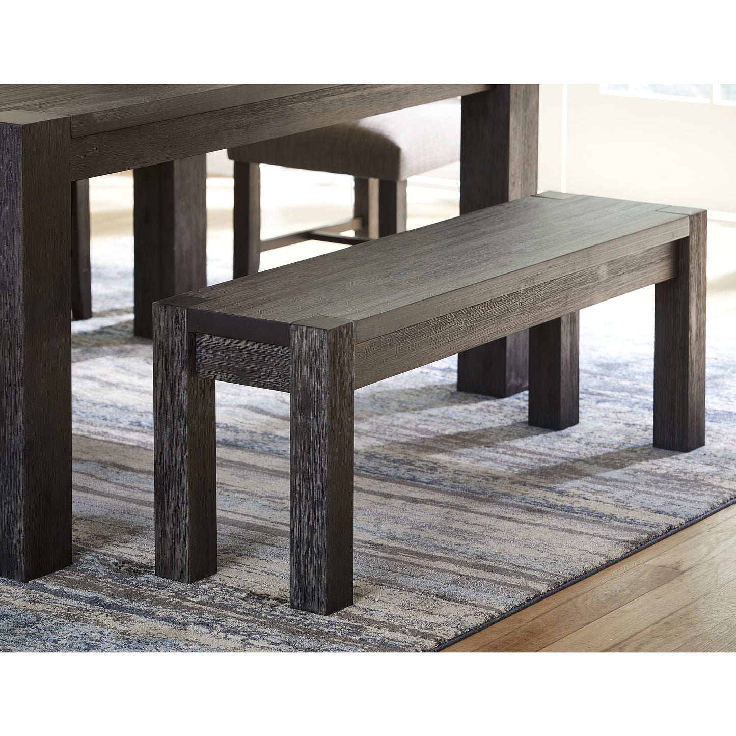 Modus Meadow Solid Wood Bench in Graphite