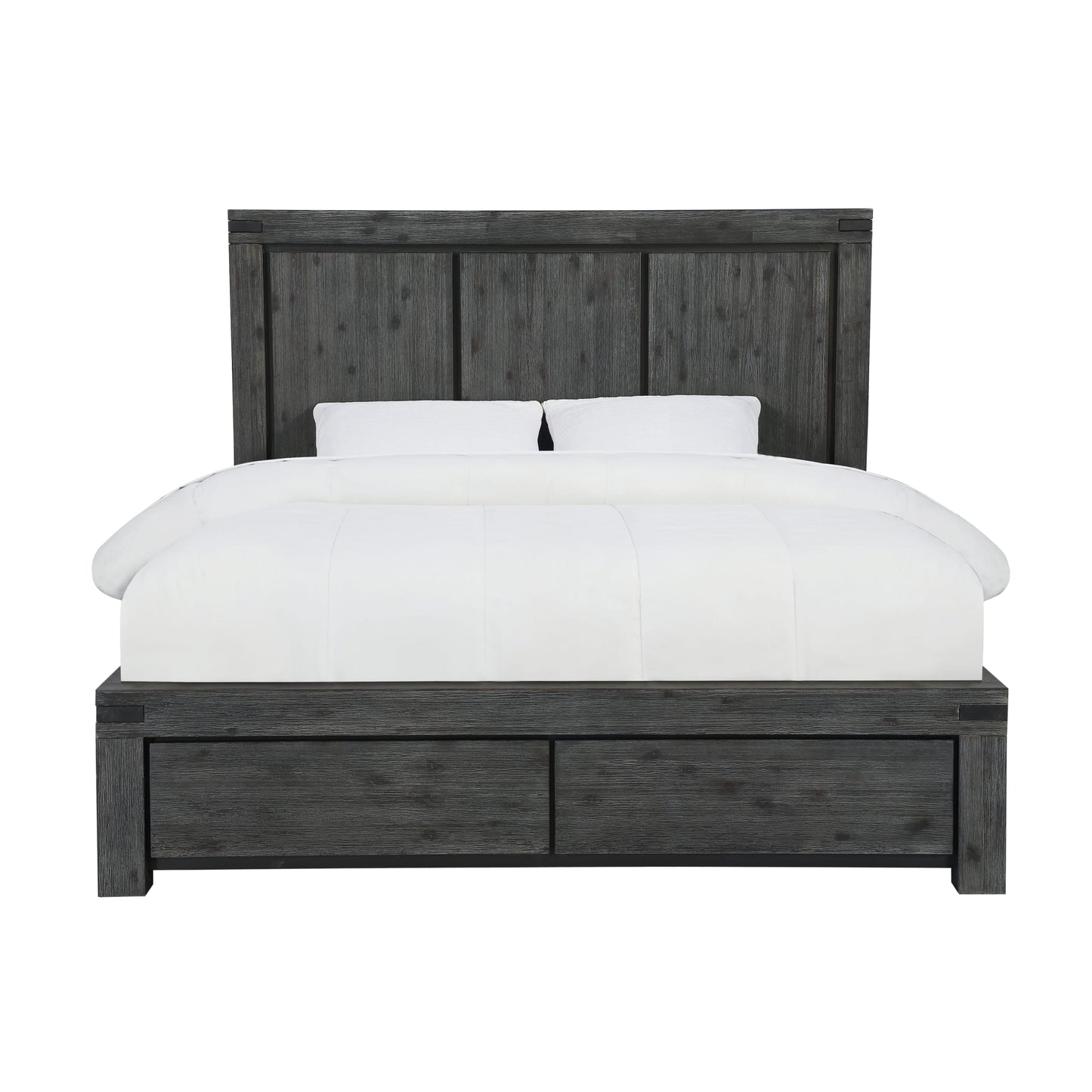 Modus Meadow Solid Wood Footboard Storage Bed in Graphite